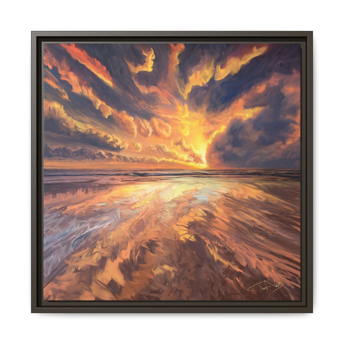 "Approaching the Infinite" Framed canvas