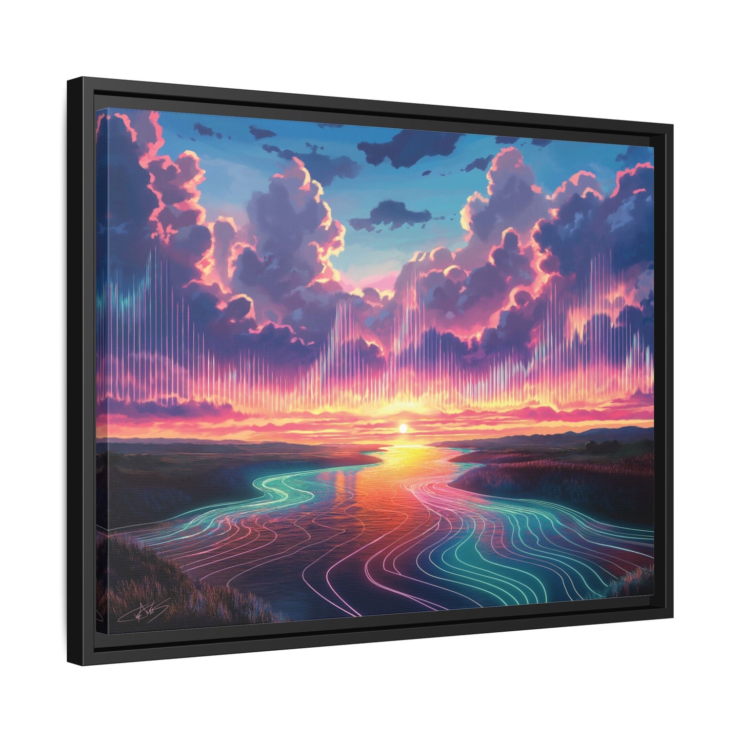"Song of the Clouds" Framed canvas