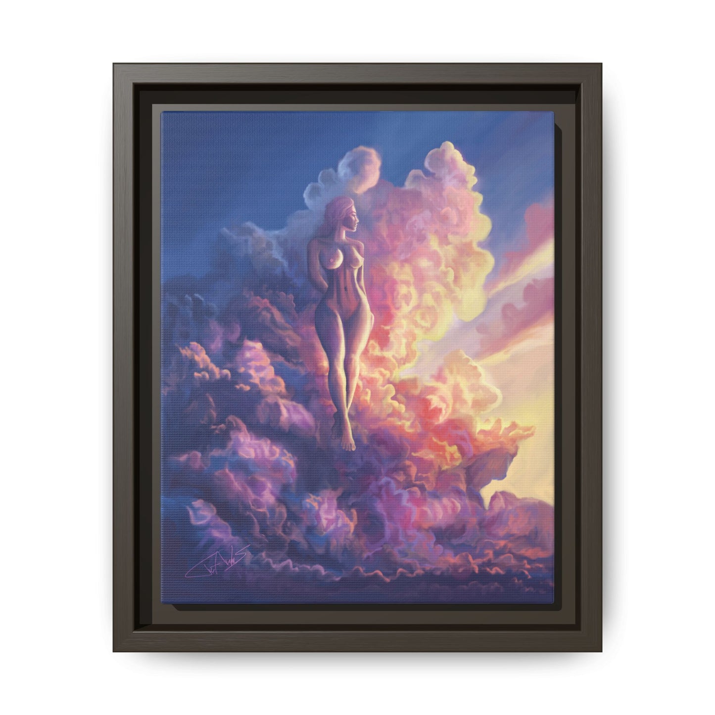 "Queen of Clouds" Framed canvas