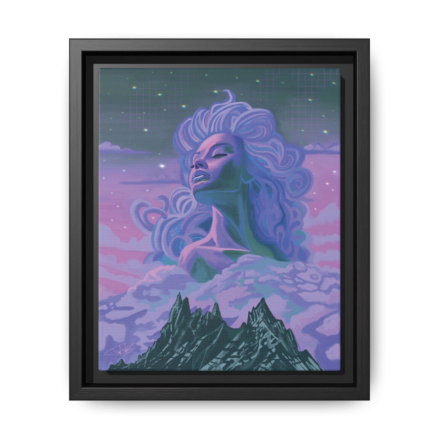 "Nightfall" Framed canvas