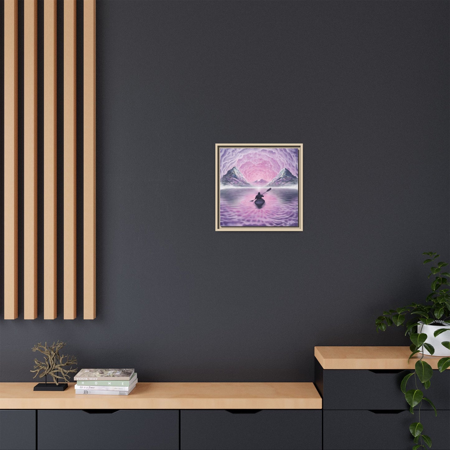 "Still Afloat" Framed canvas print