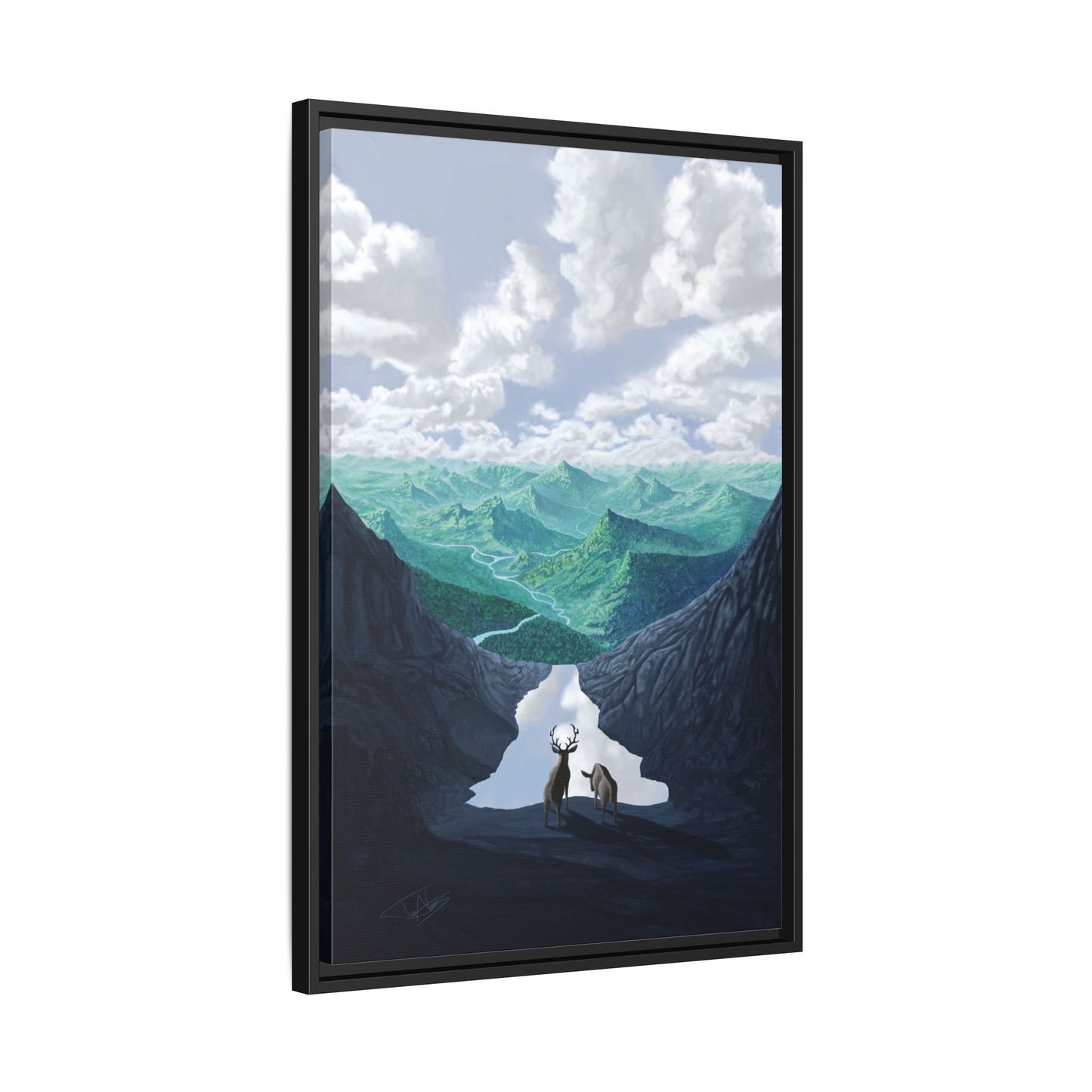 "Stream of Consciousness" Framed canvas