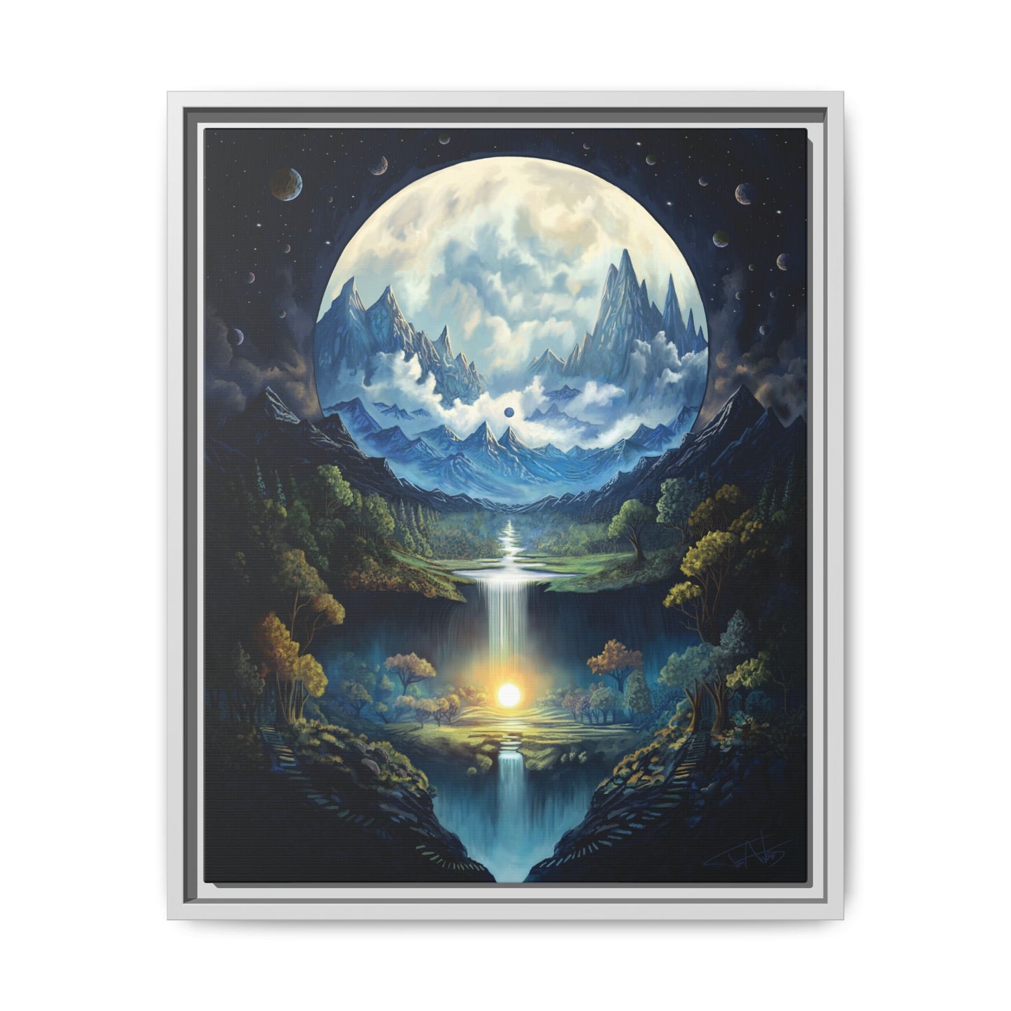 "First Light" Framed canvas