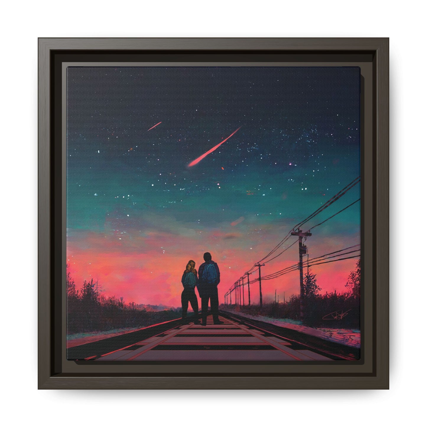 "Time Stood Still" Framed canvas