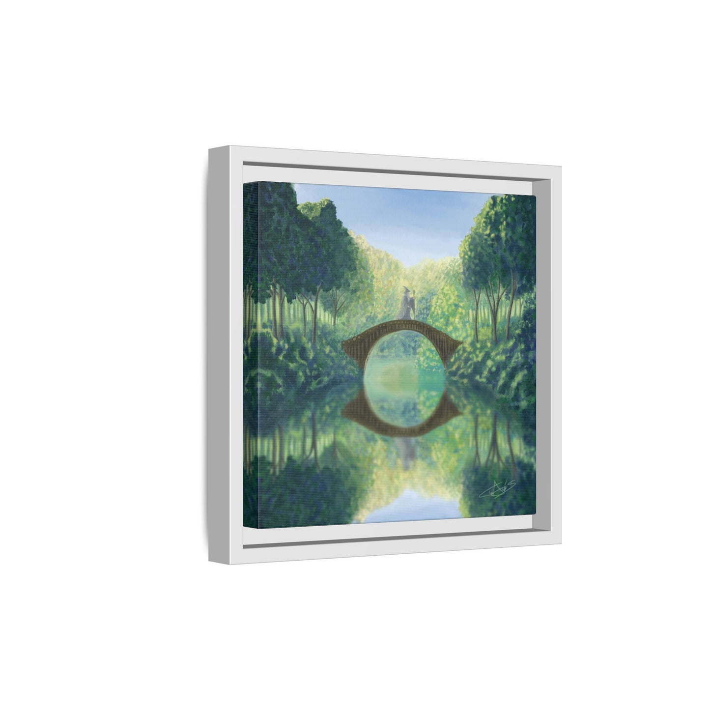 "A Wizard is Never Late" Framed canvas