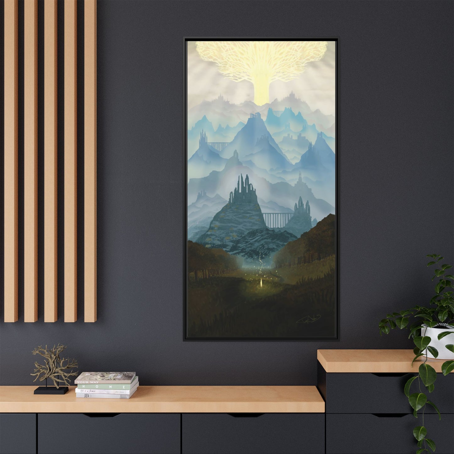 "Lands Between" Framed canvas