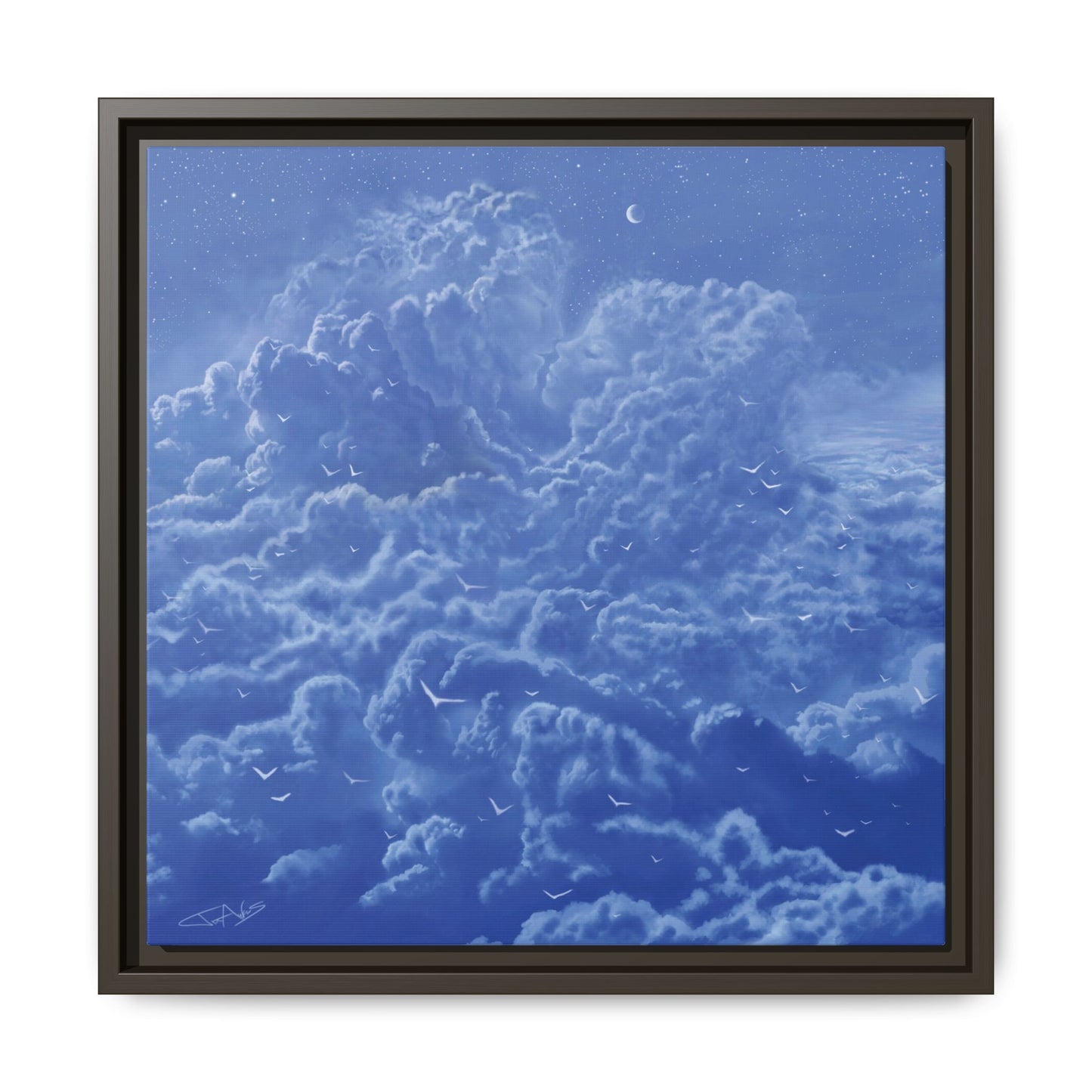 "Sky High" Framed canvas