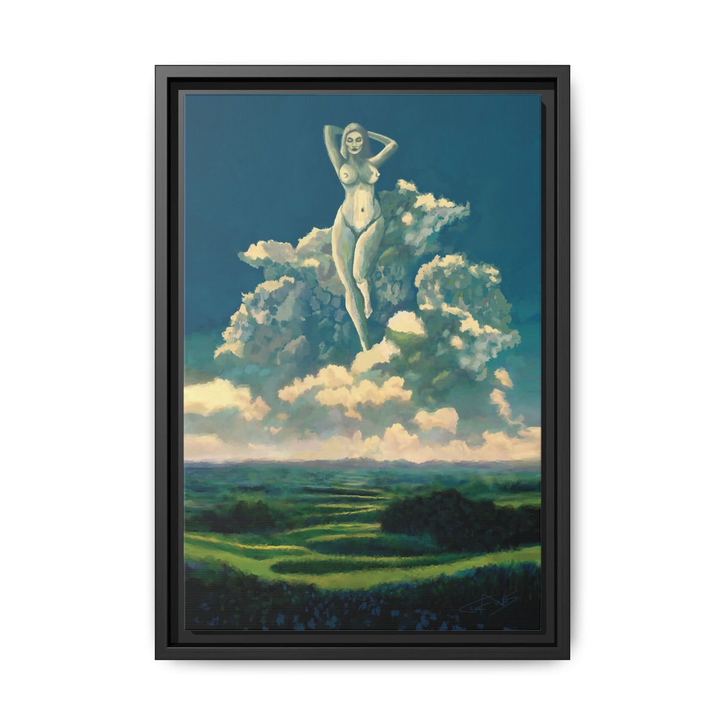"Sky Dancer" Framed canvas