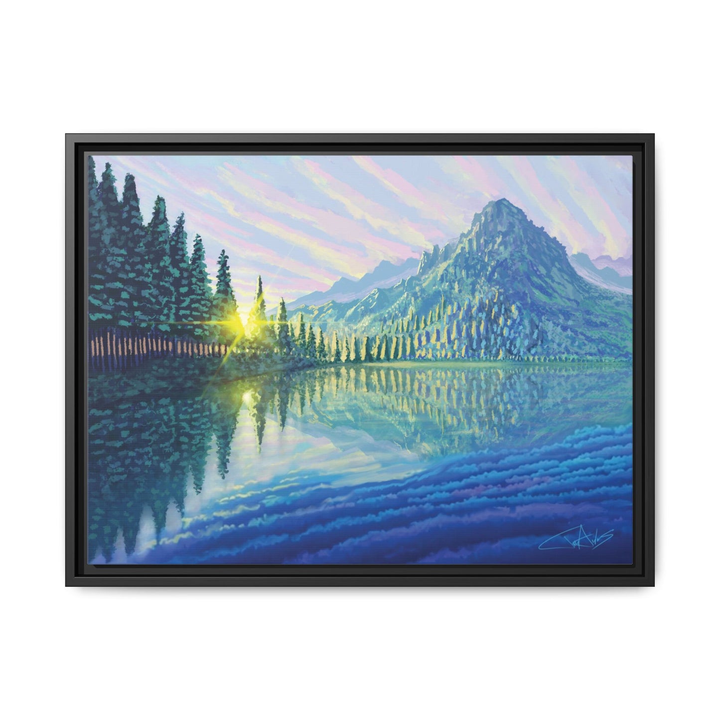 "Skycandy" Framed canvas