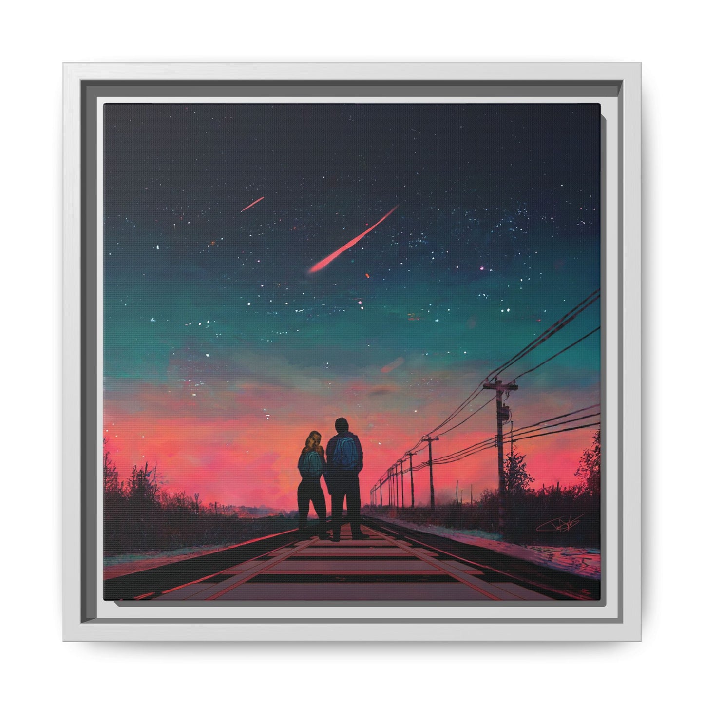 "Time Stood Still" Framed canvas