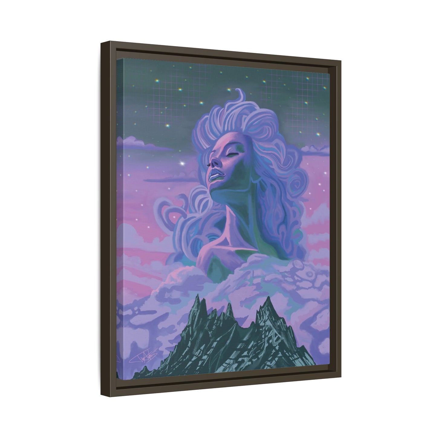 "Nightfall" Framed canvas