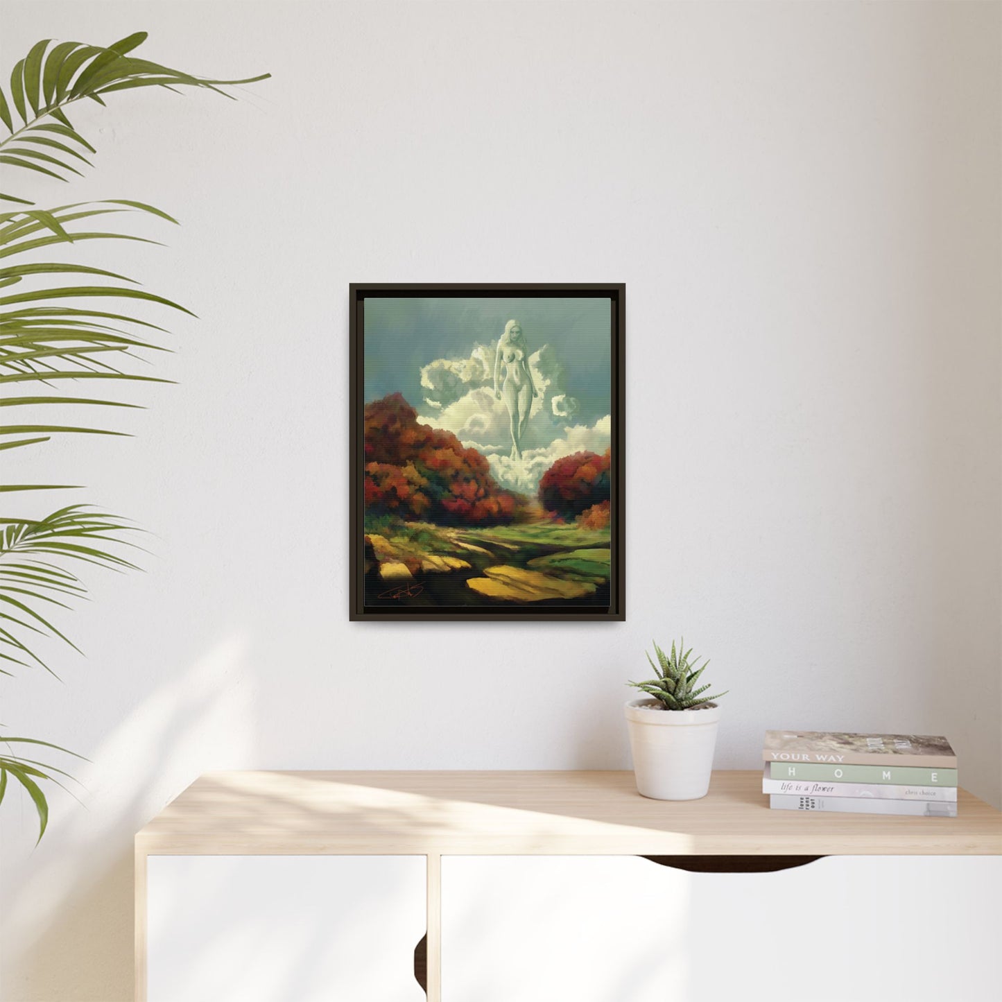 "Nephology" Framed canvas