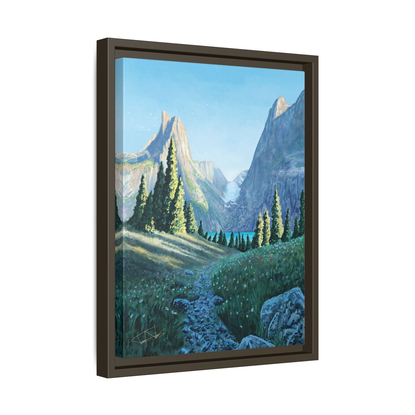 "Northern Pines" Framed canvas