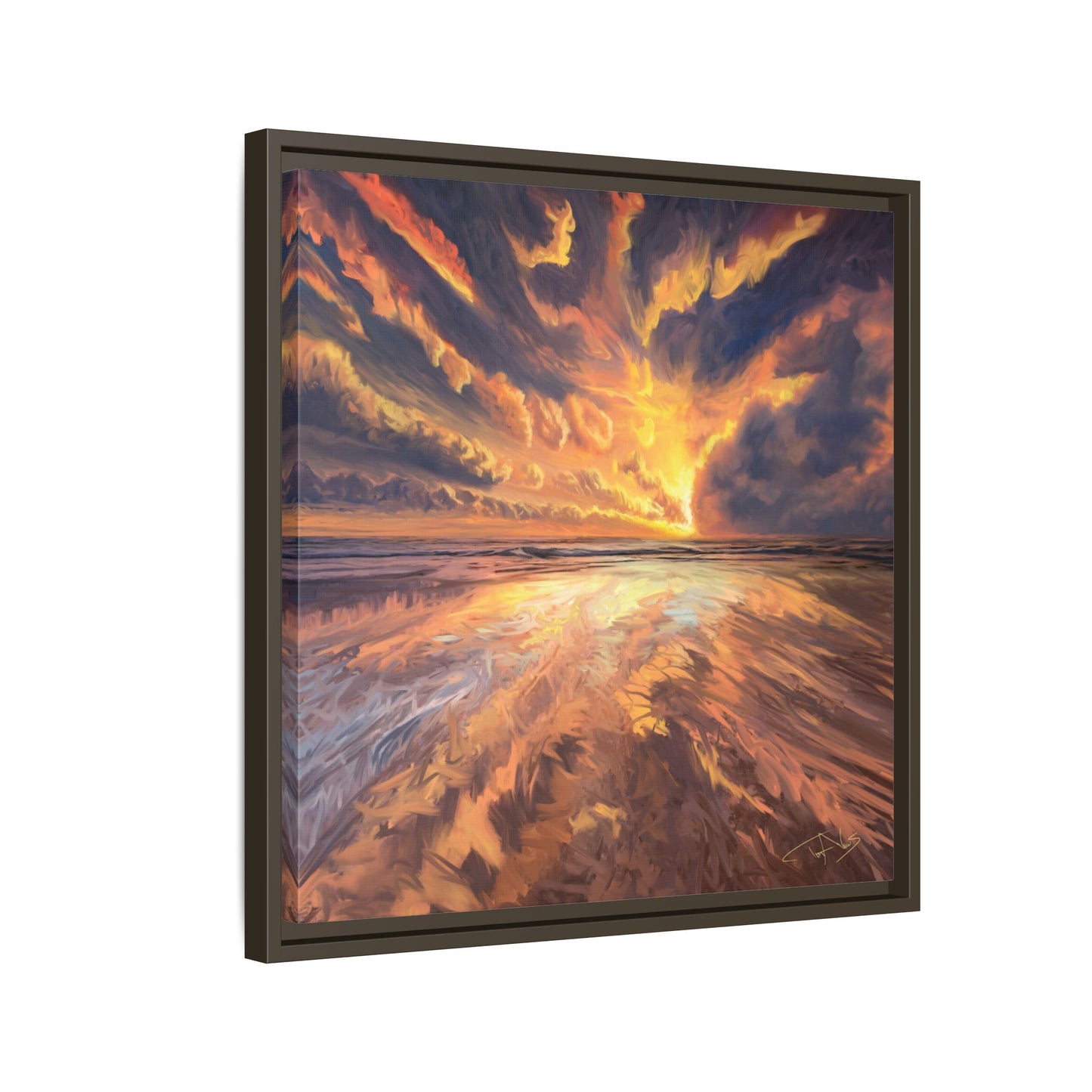 "Approaching the Infinite" Framed canvas
