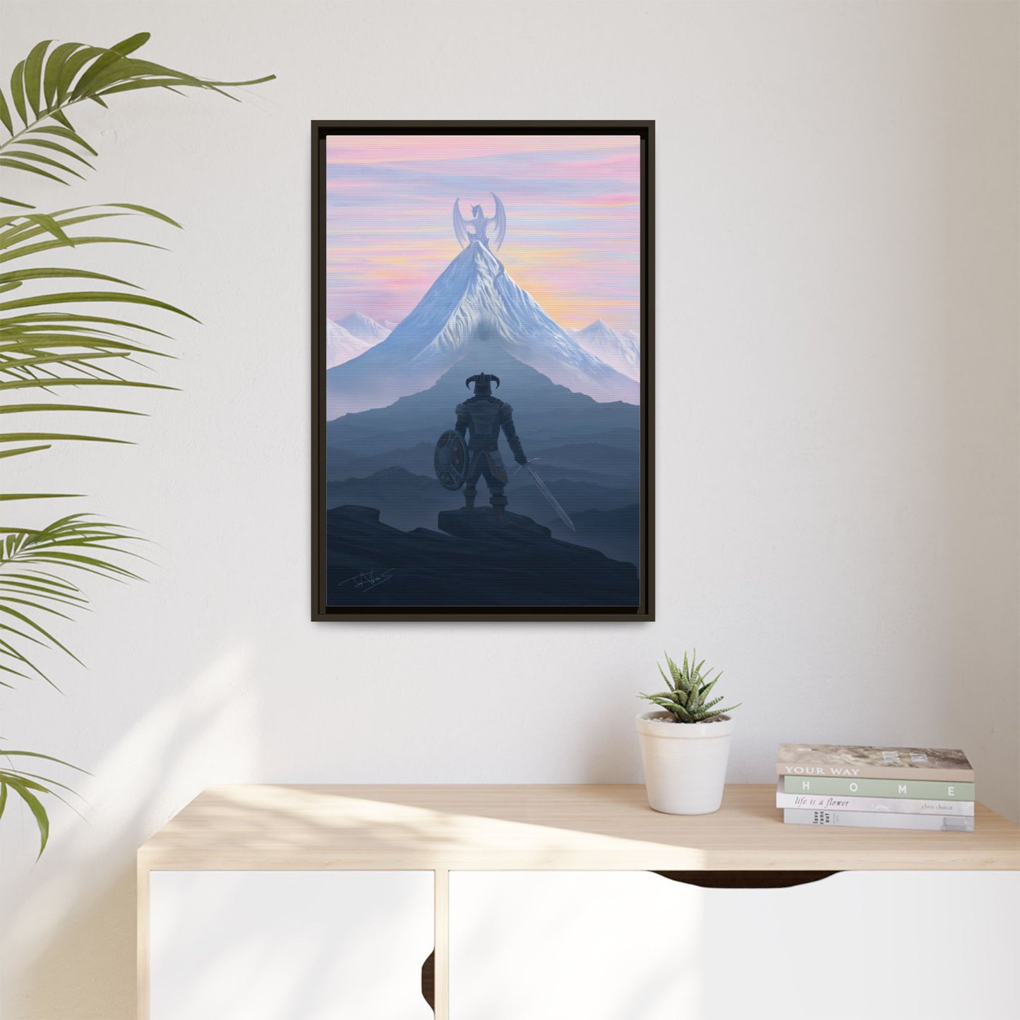 "Dragon Slayer" Framed canvas