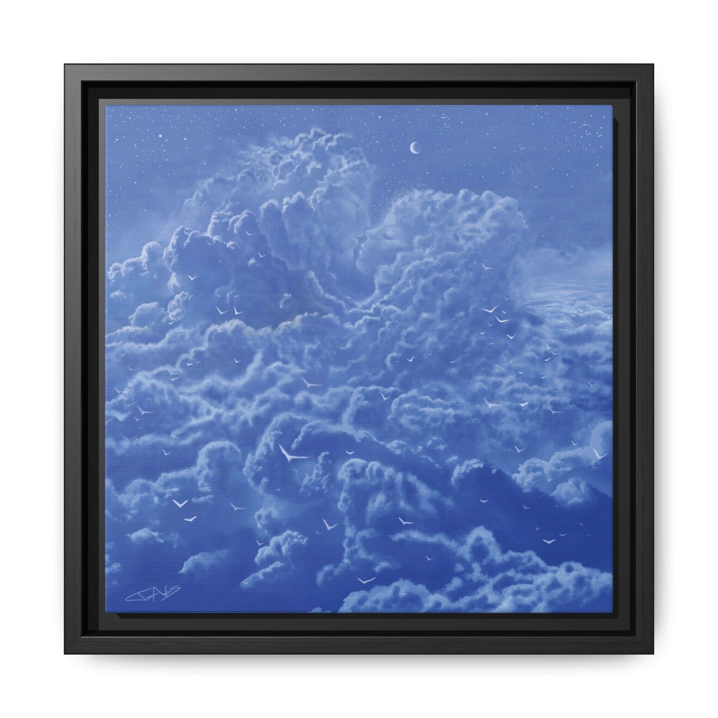 "Sky High" Framed canvas