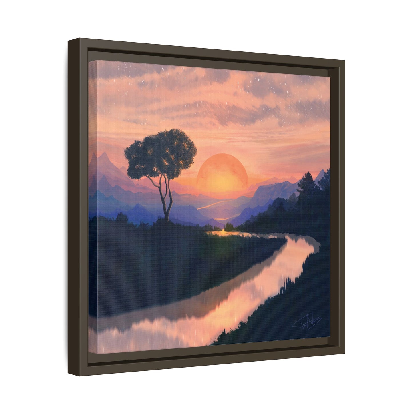 "Summer Sun" Framed canvas