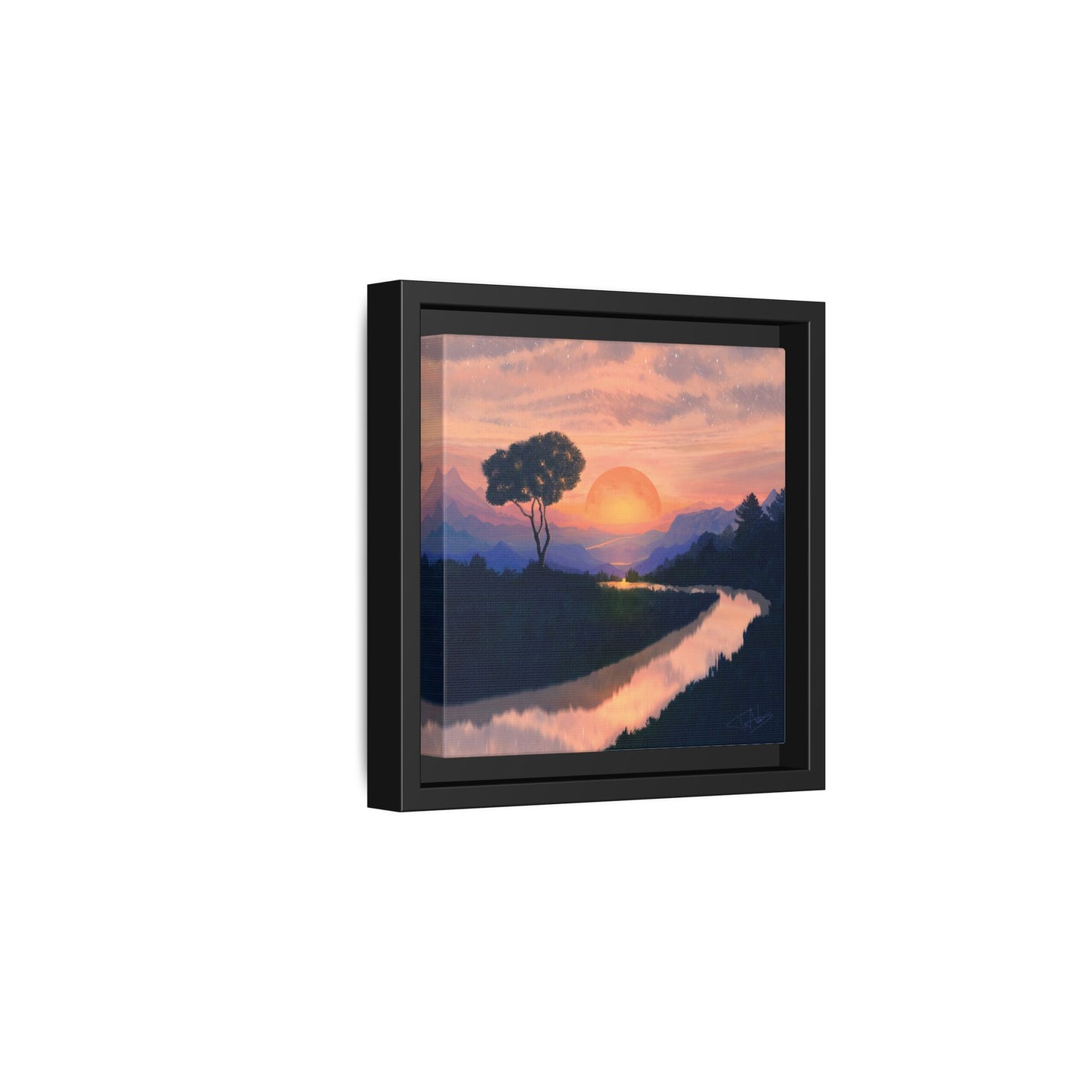 "Summer Sun" Framed canvas