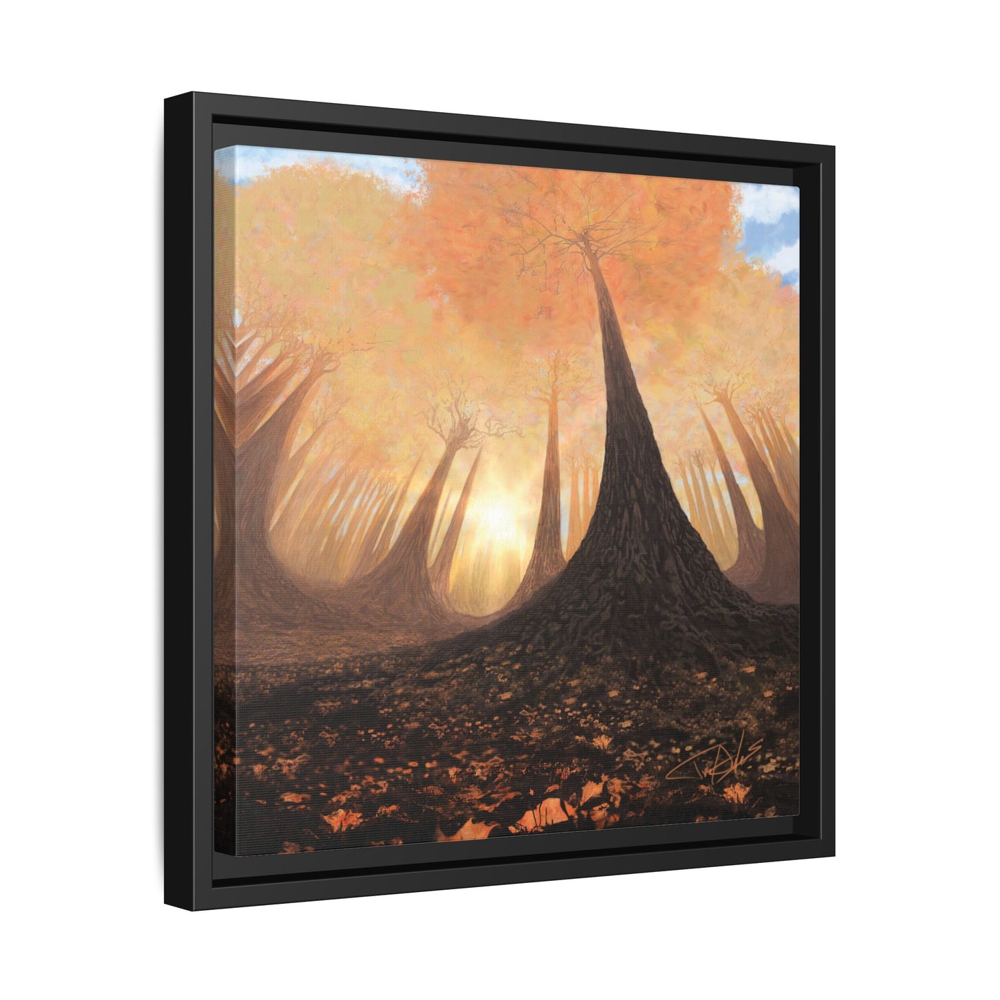 "Fall Painting" Framed canvas
