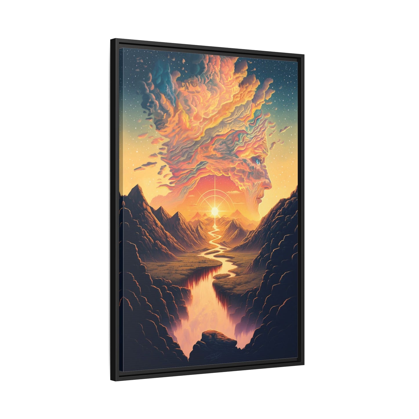 "Mindscape" Framed canvas
