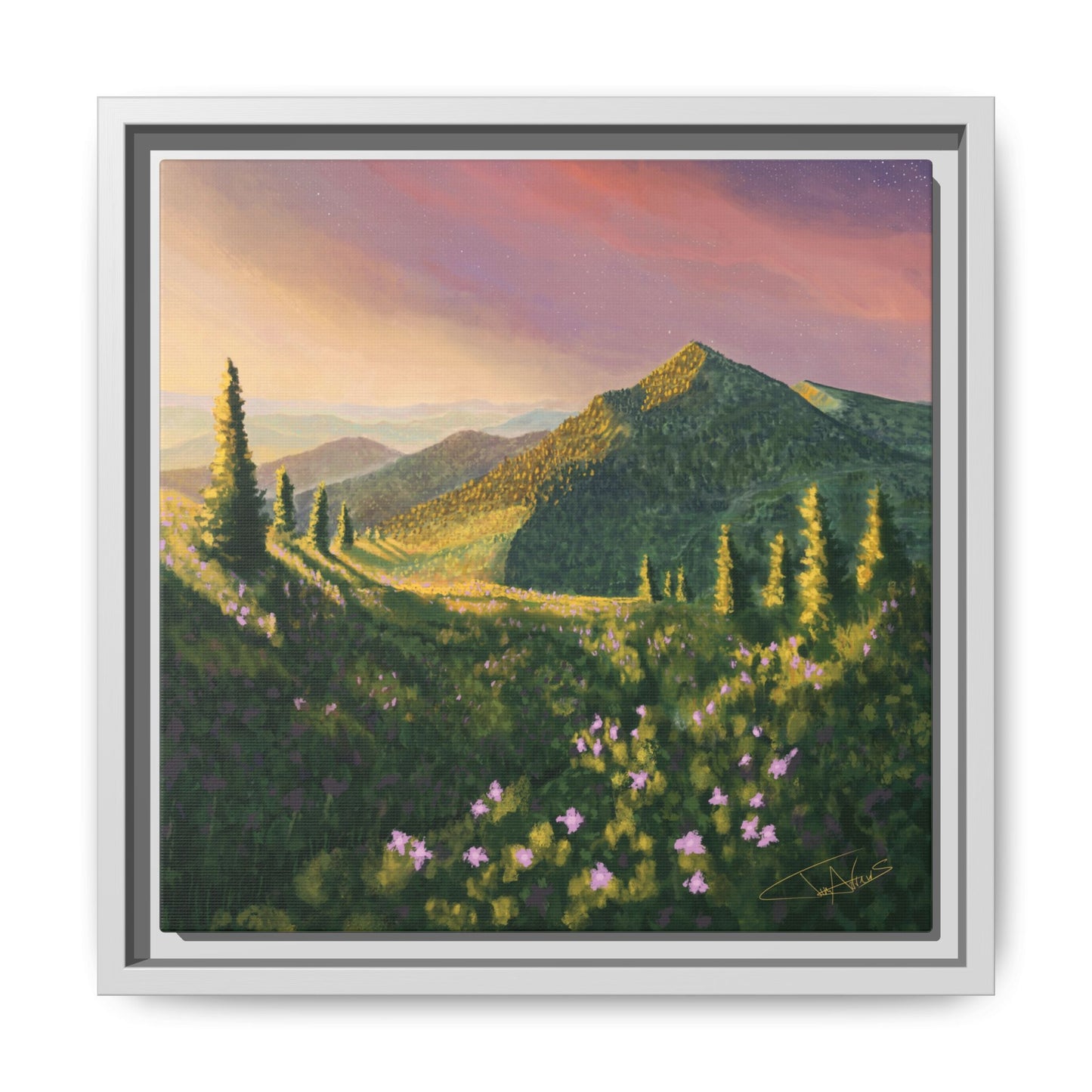 "Path of Light" Framed canvas