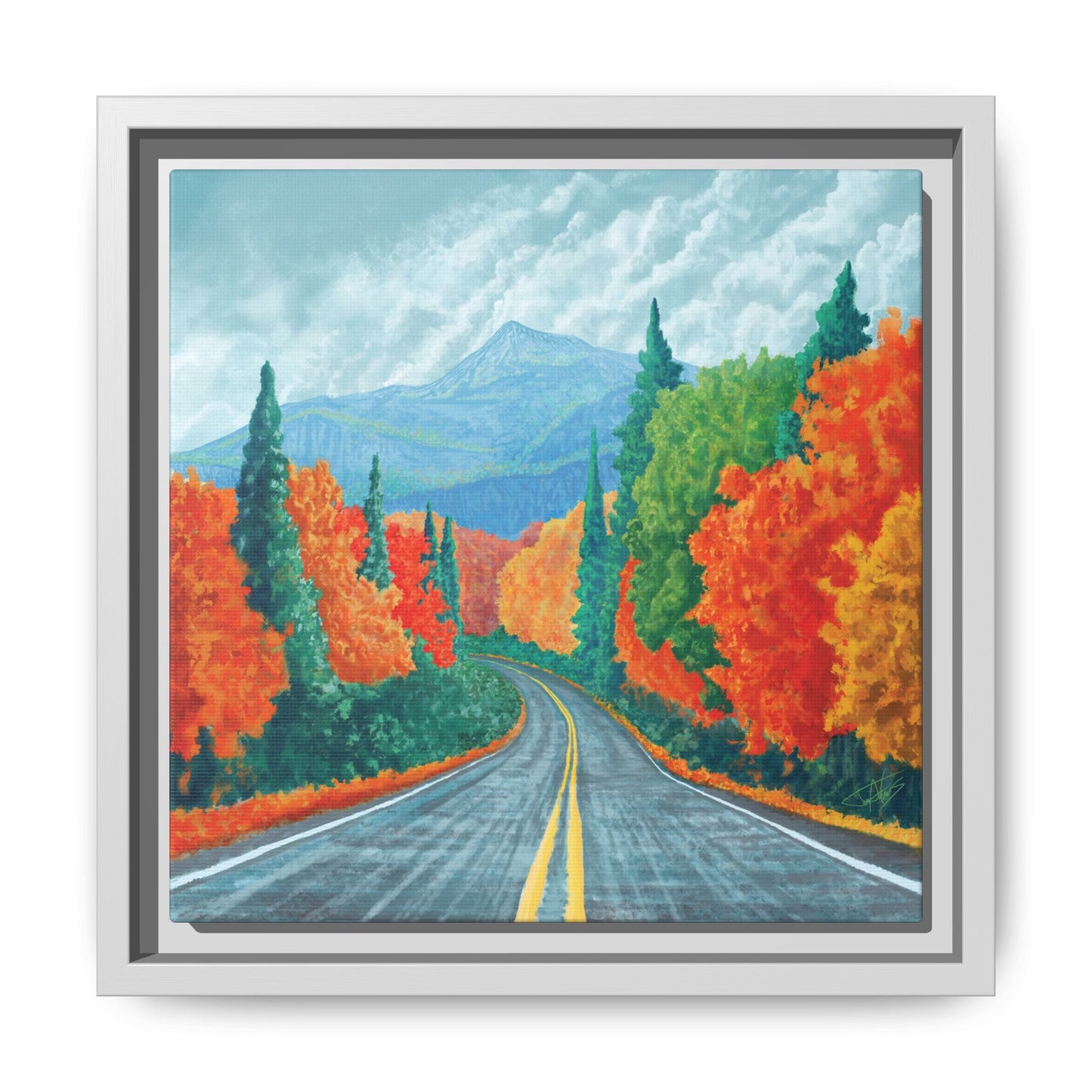 "Long Road Home" Framed canvas