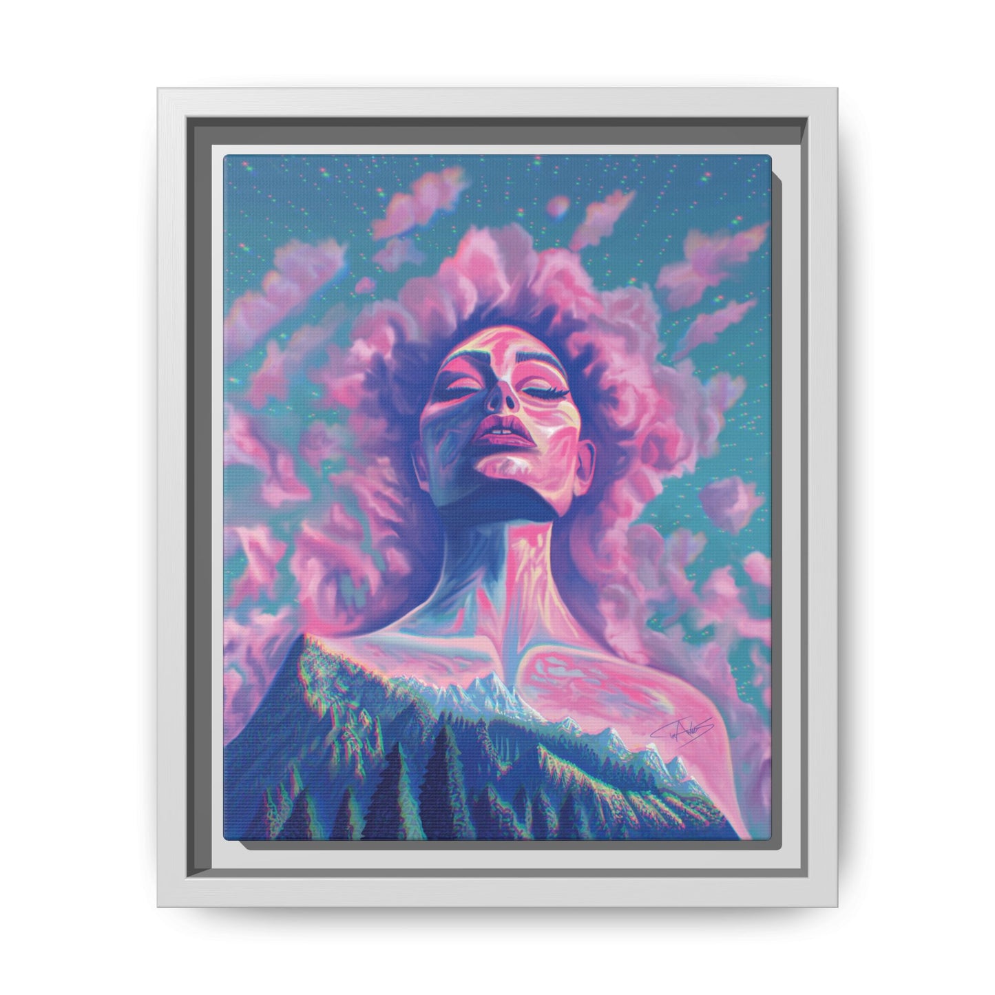 "Dusk" Framed canvas