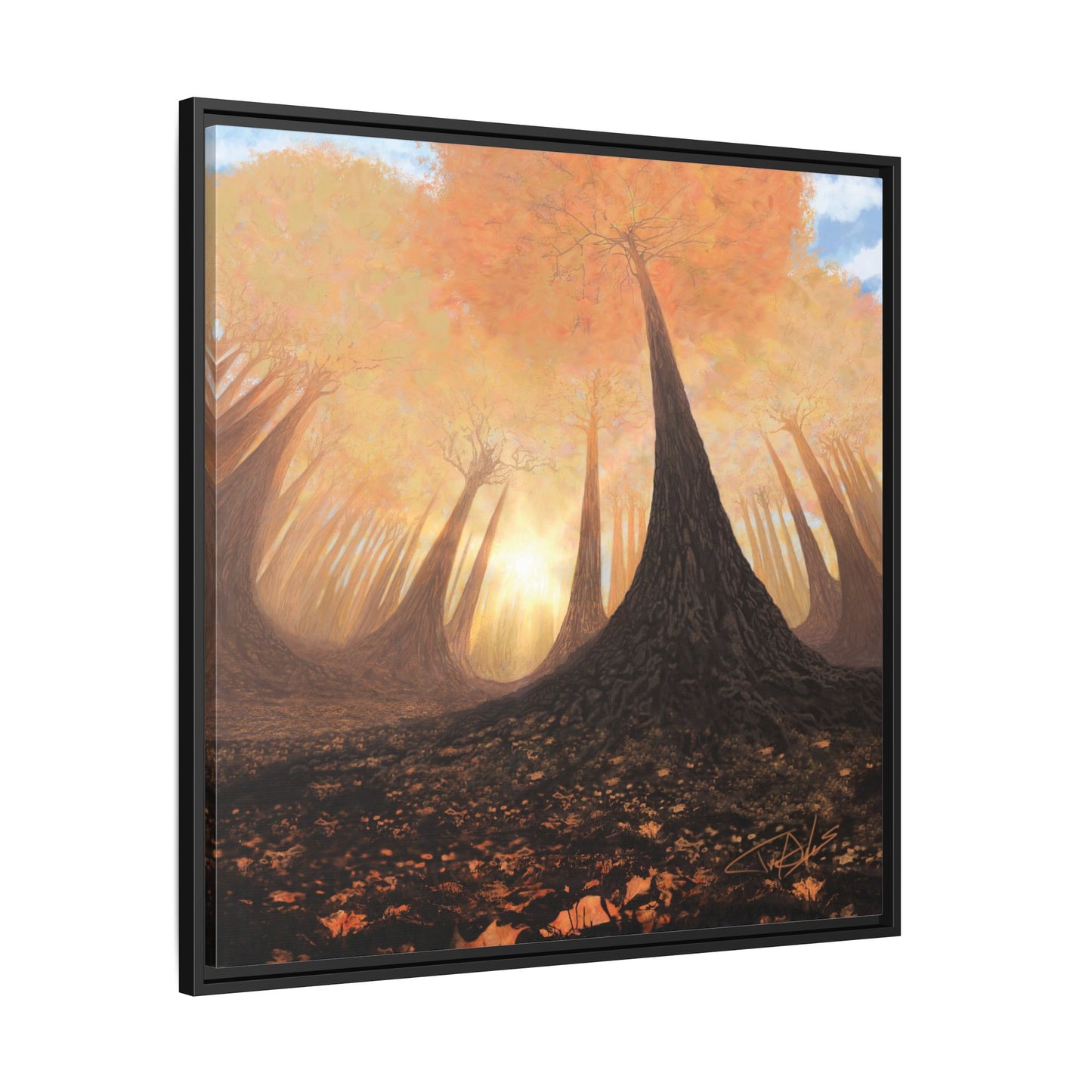 "Fall Painting" Framed canvas