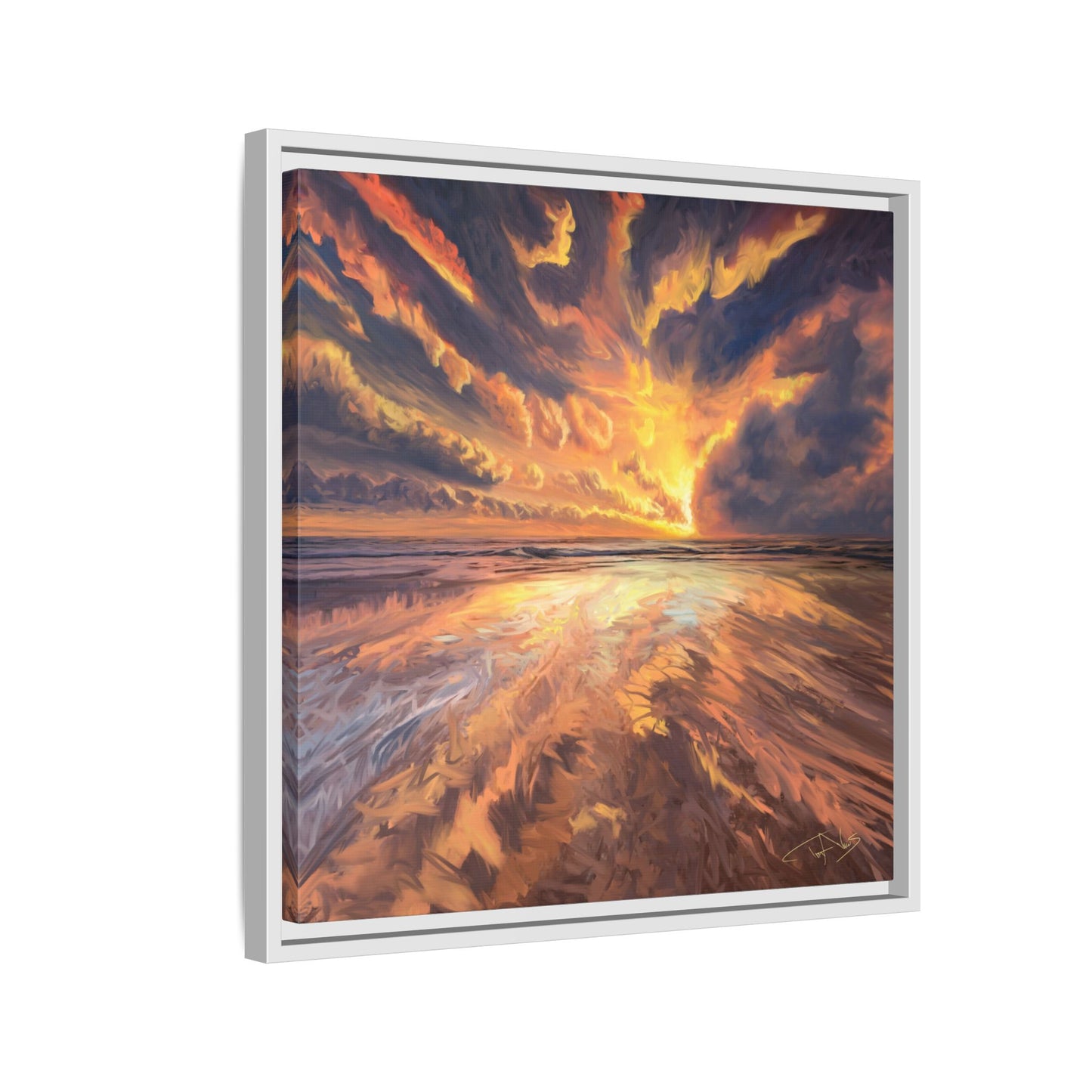 "Approaching the Infinite" Framed canvas