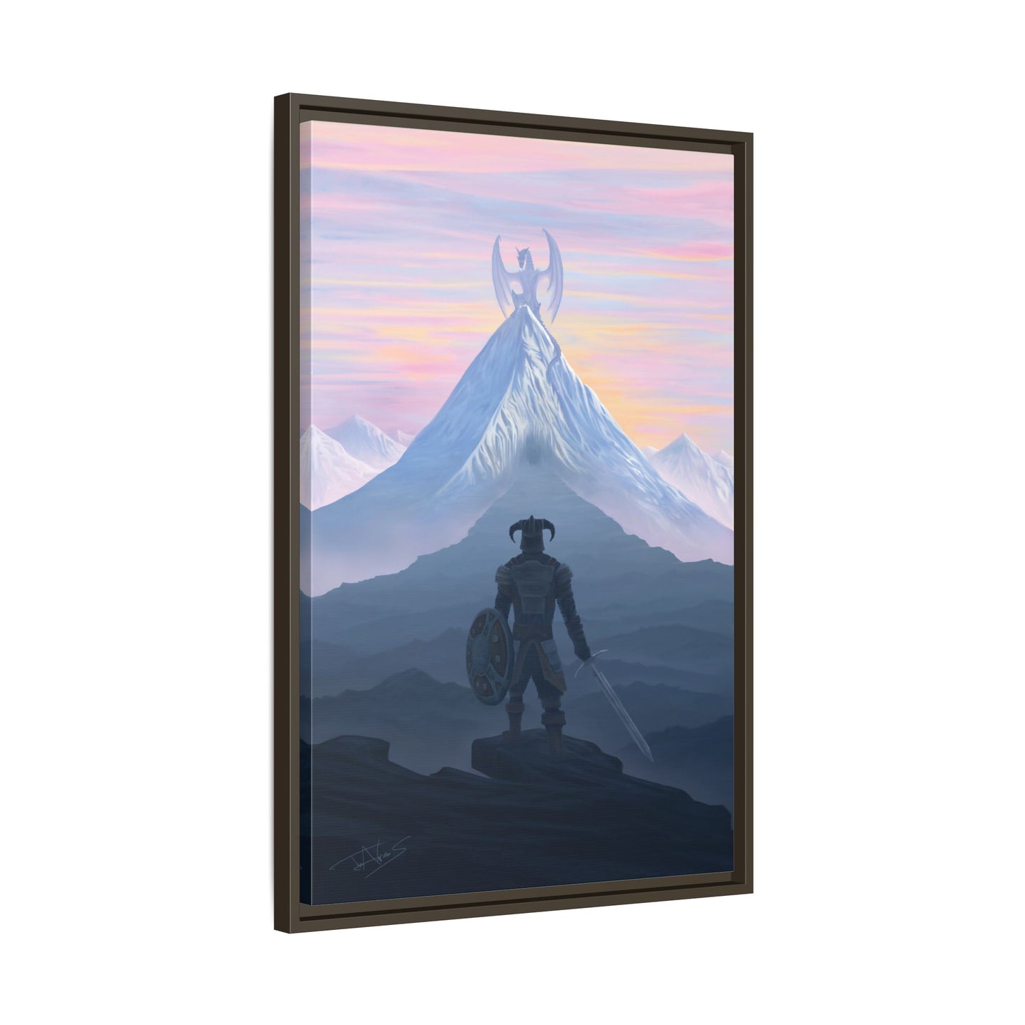 "Dragon Slayer" Framed canvas