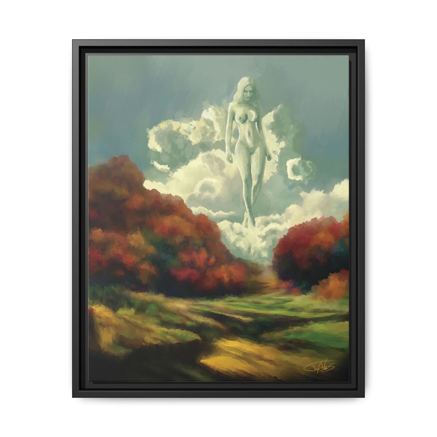 "Nephology" Framed canvas
