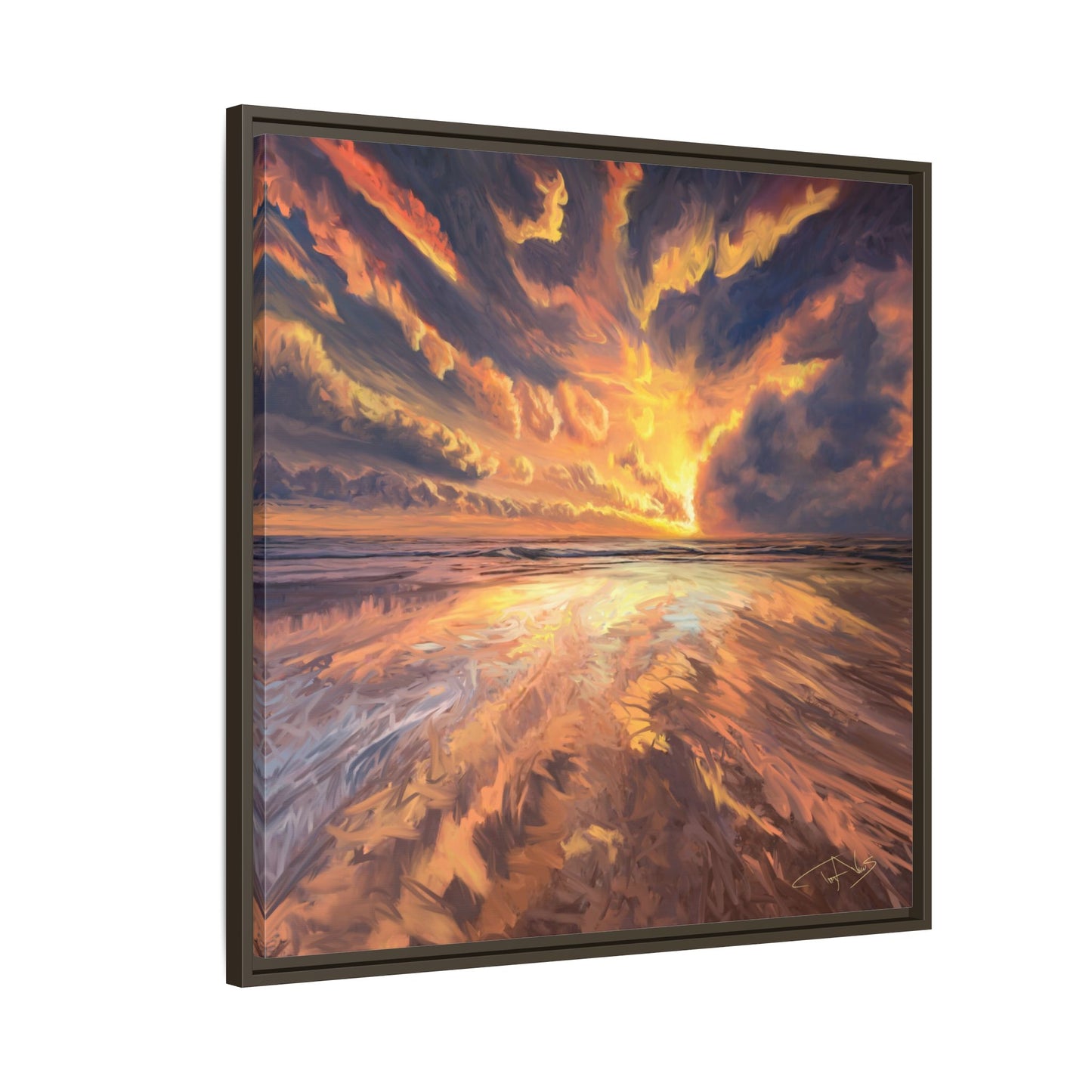 "Approaching the Infinite" Framed canvas