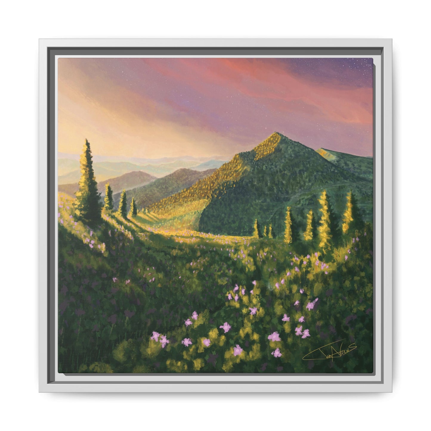 "Path of Light" Framed canvas