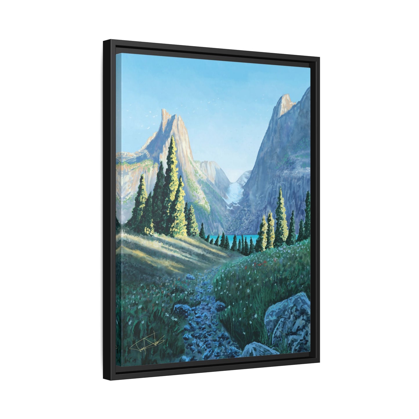 "Northern Pines" Framed canvas