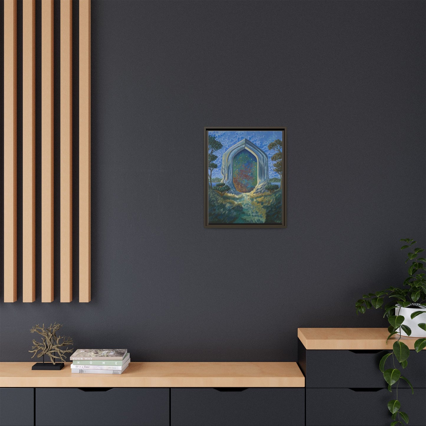 "Divine Portal" Framed canvas