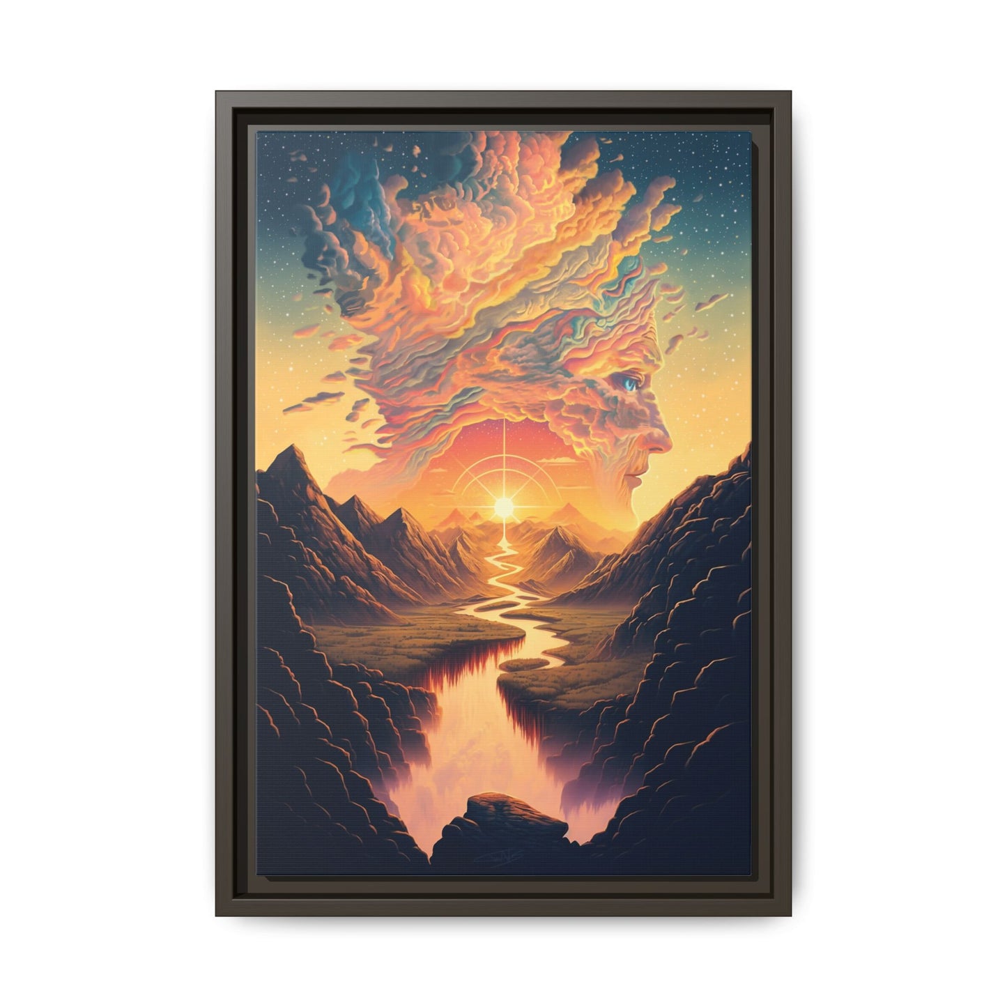 "Mindscape" Framed canvas