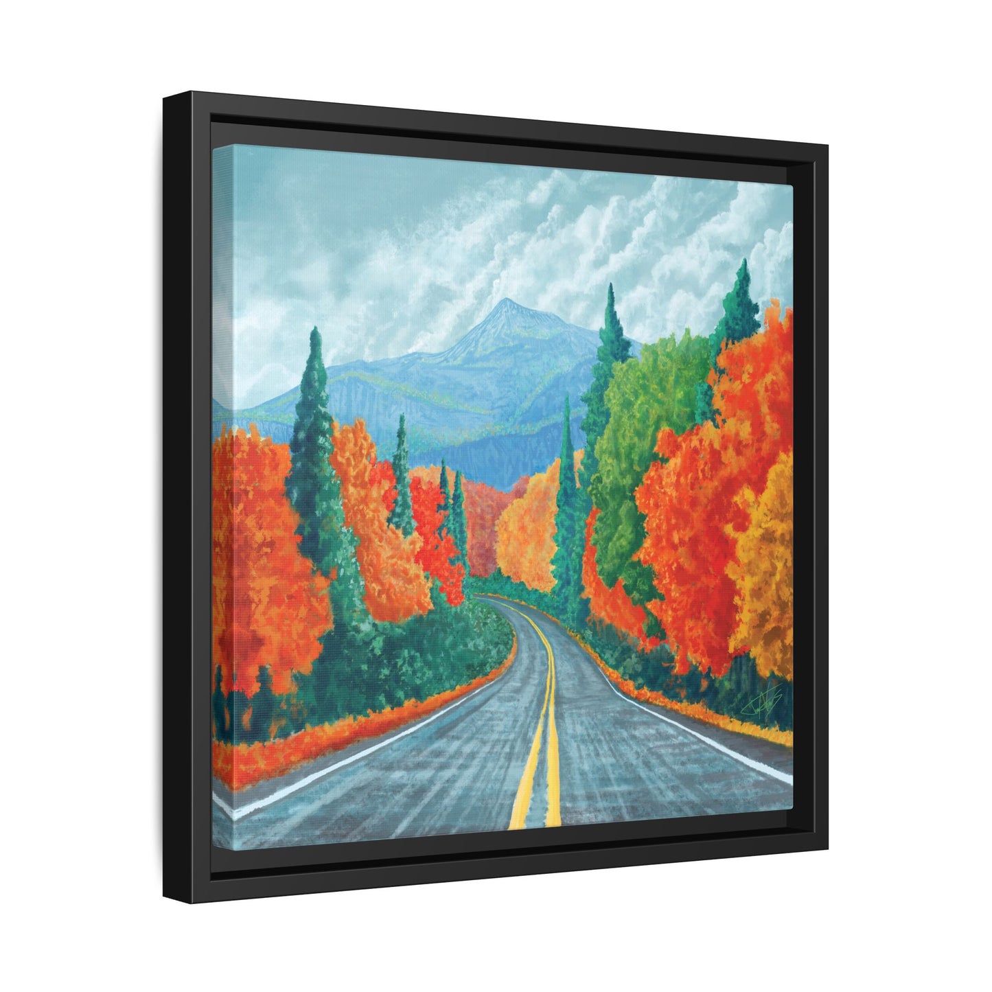"Long Road Home" Framed canvas