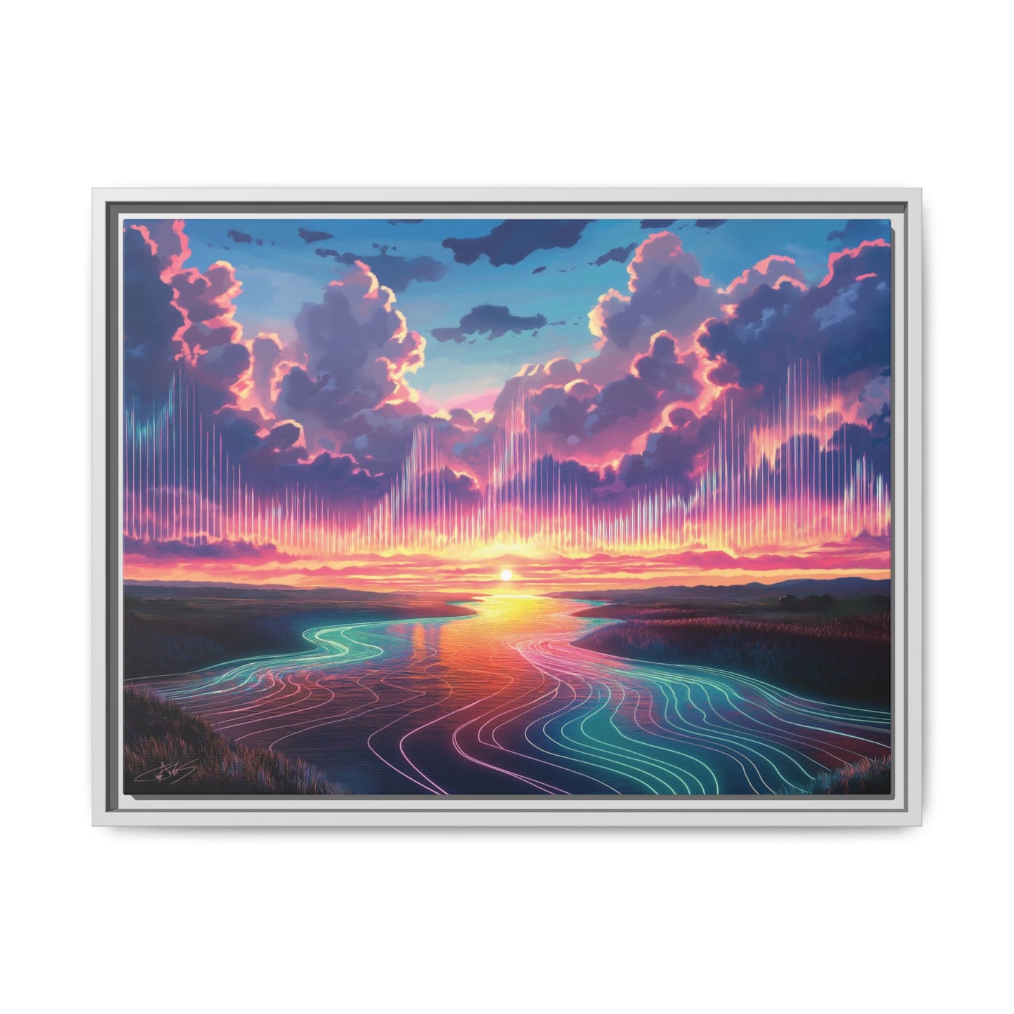 "Song of the Clouds" Framed canvas