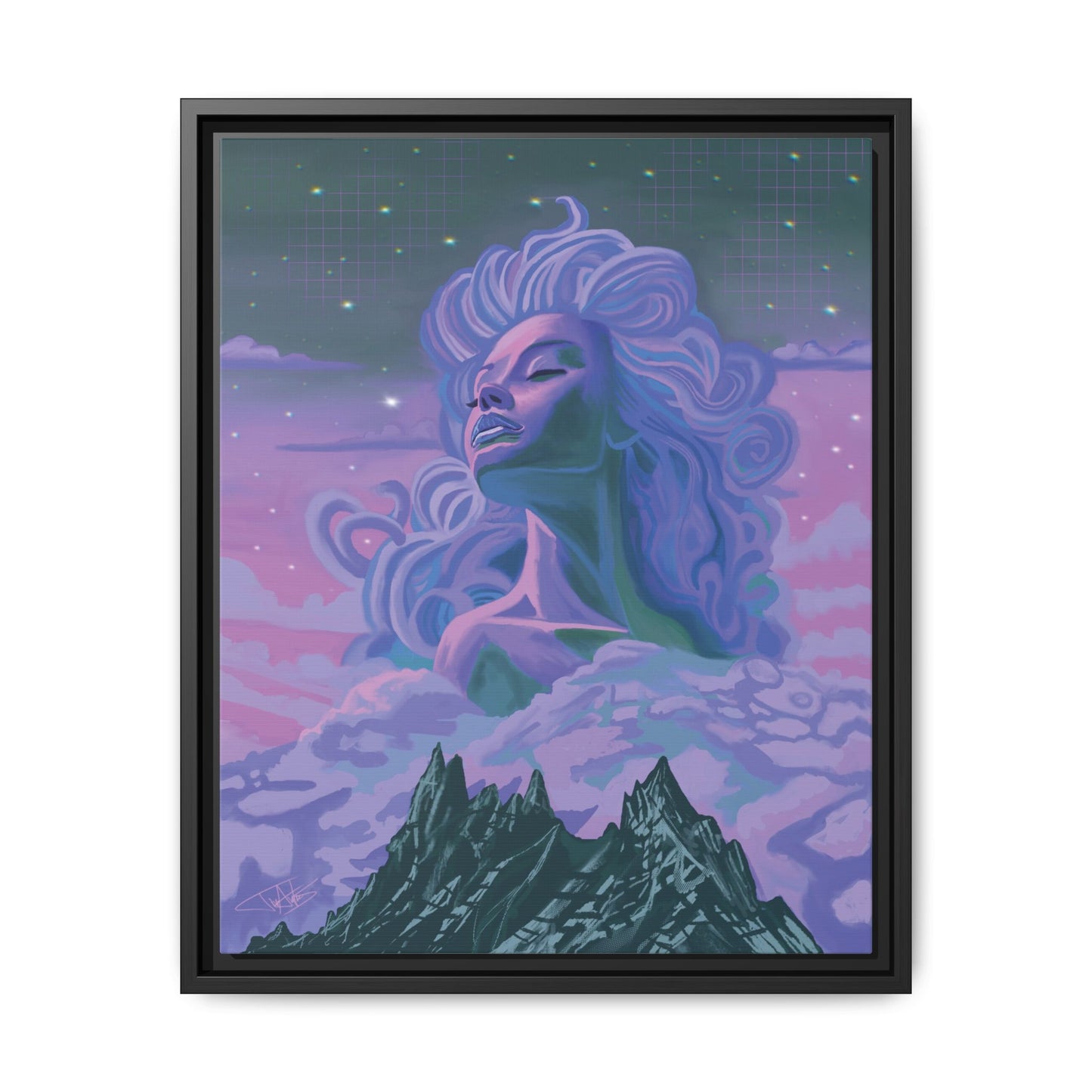 "Nightfall" Framed canvas