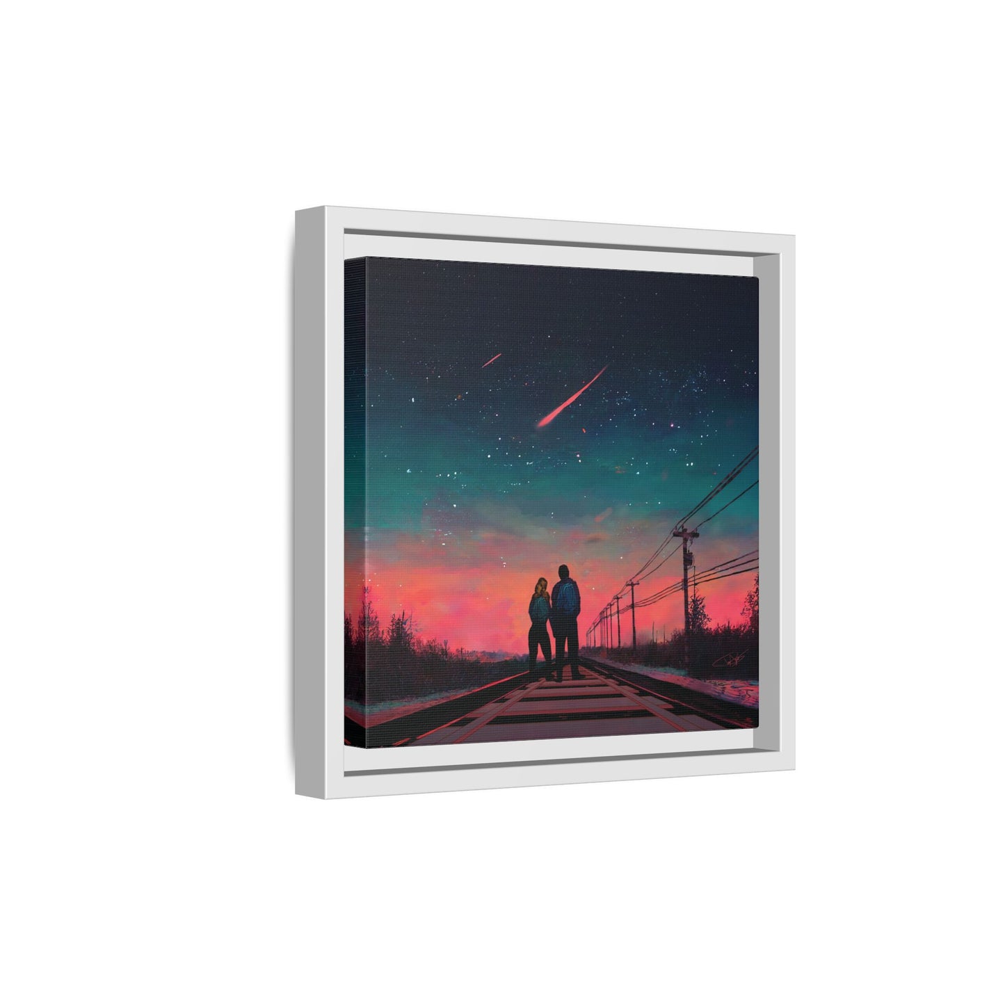 "Time Stood Still" Framed canvas