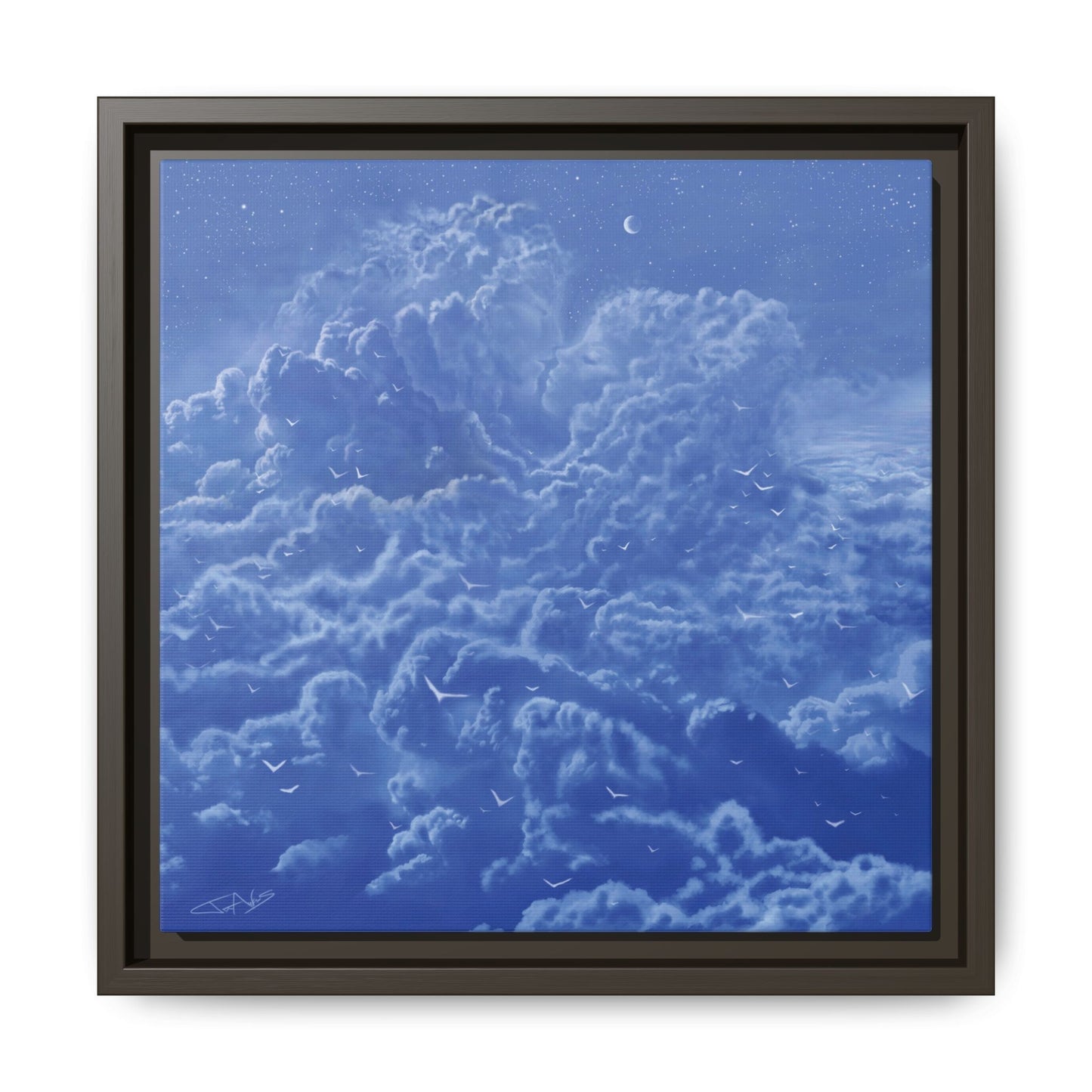 "Sky High" Framed canvas