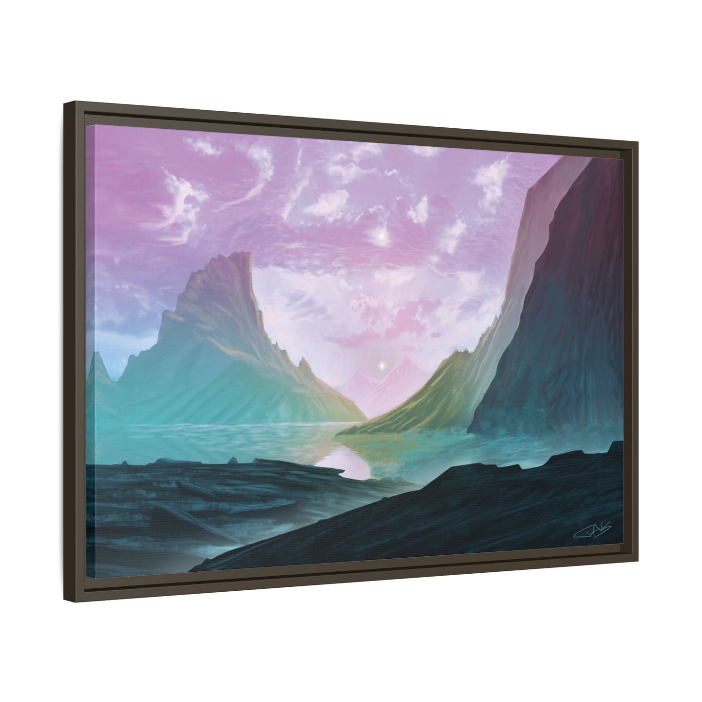 "Frontier" Framed canvas