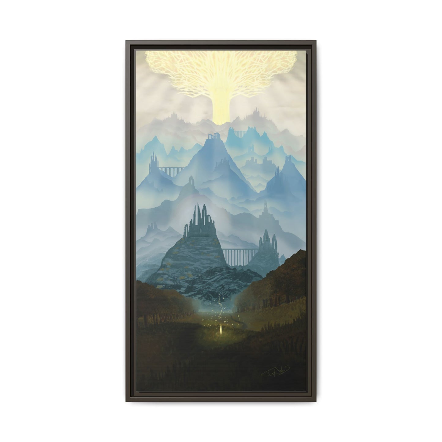 "Lands Between" Framed canvas