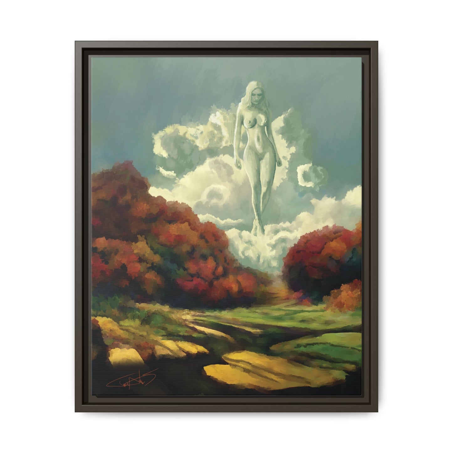 "Nephology" Framed canvas