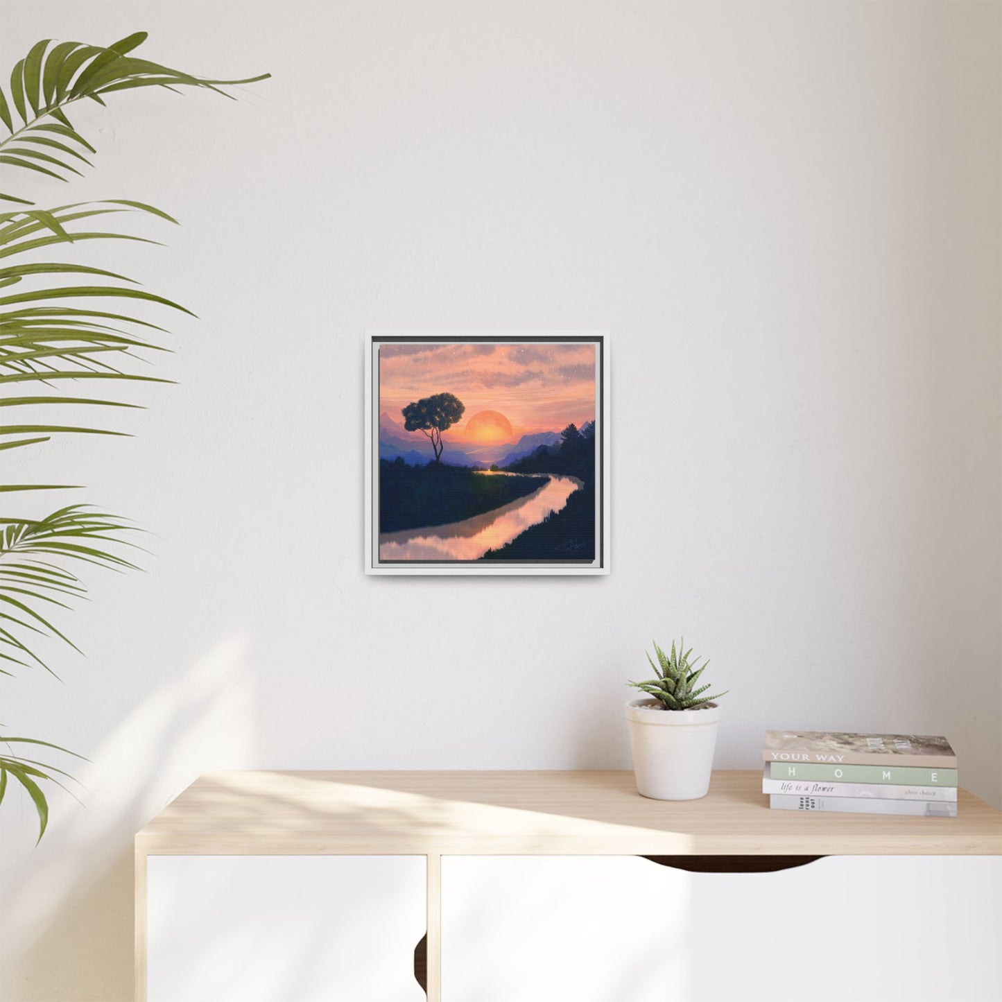 "Summer Sun" Framed canvas