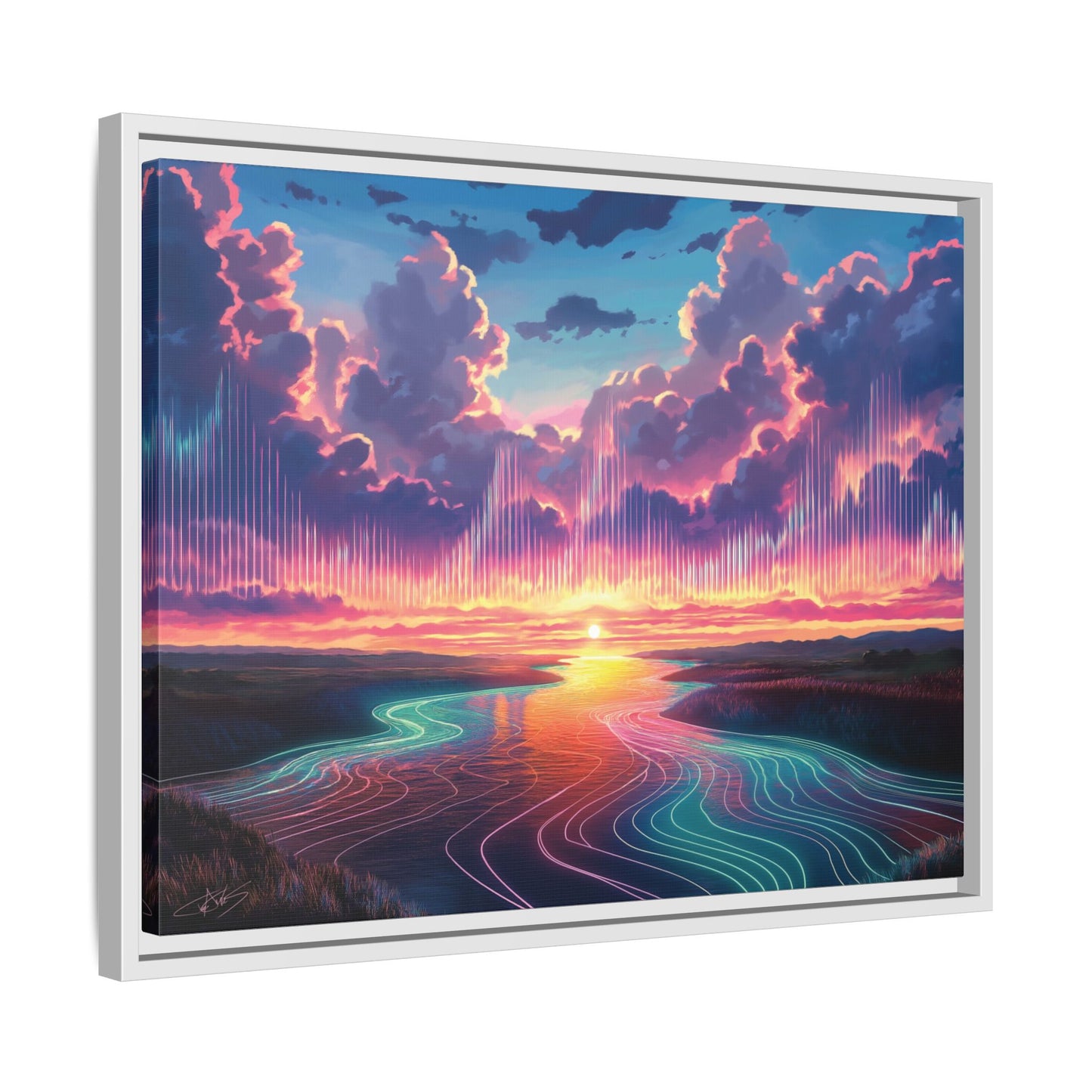 "Song of the Clouds" Framed canvas