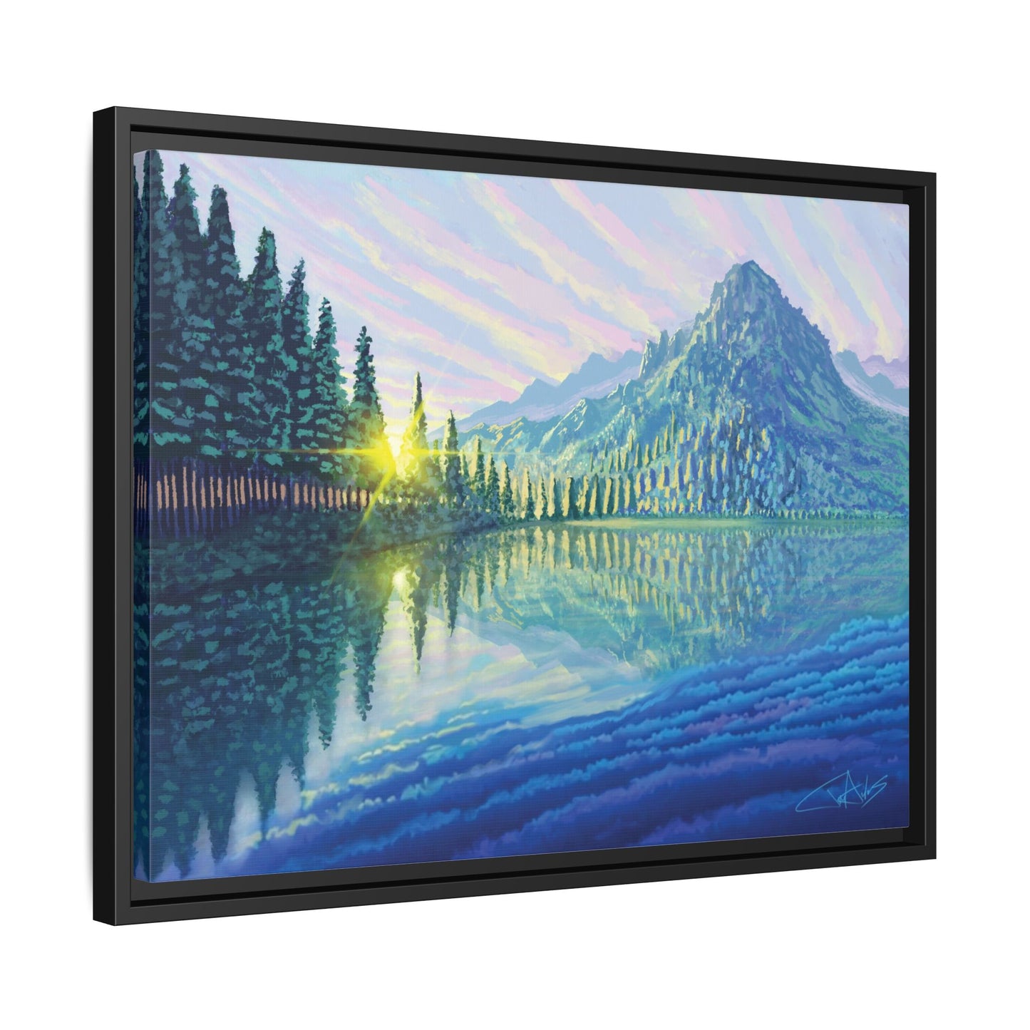 "Skycandy" Framed canvas