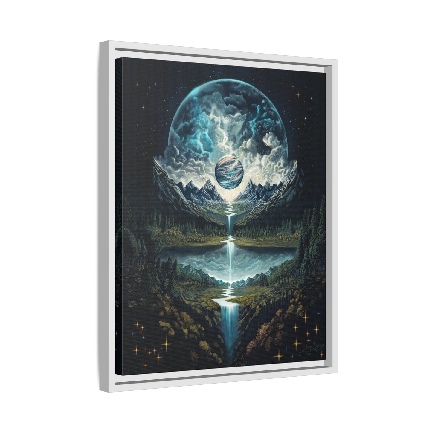 "Time" Framed canvas