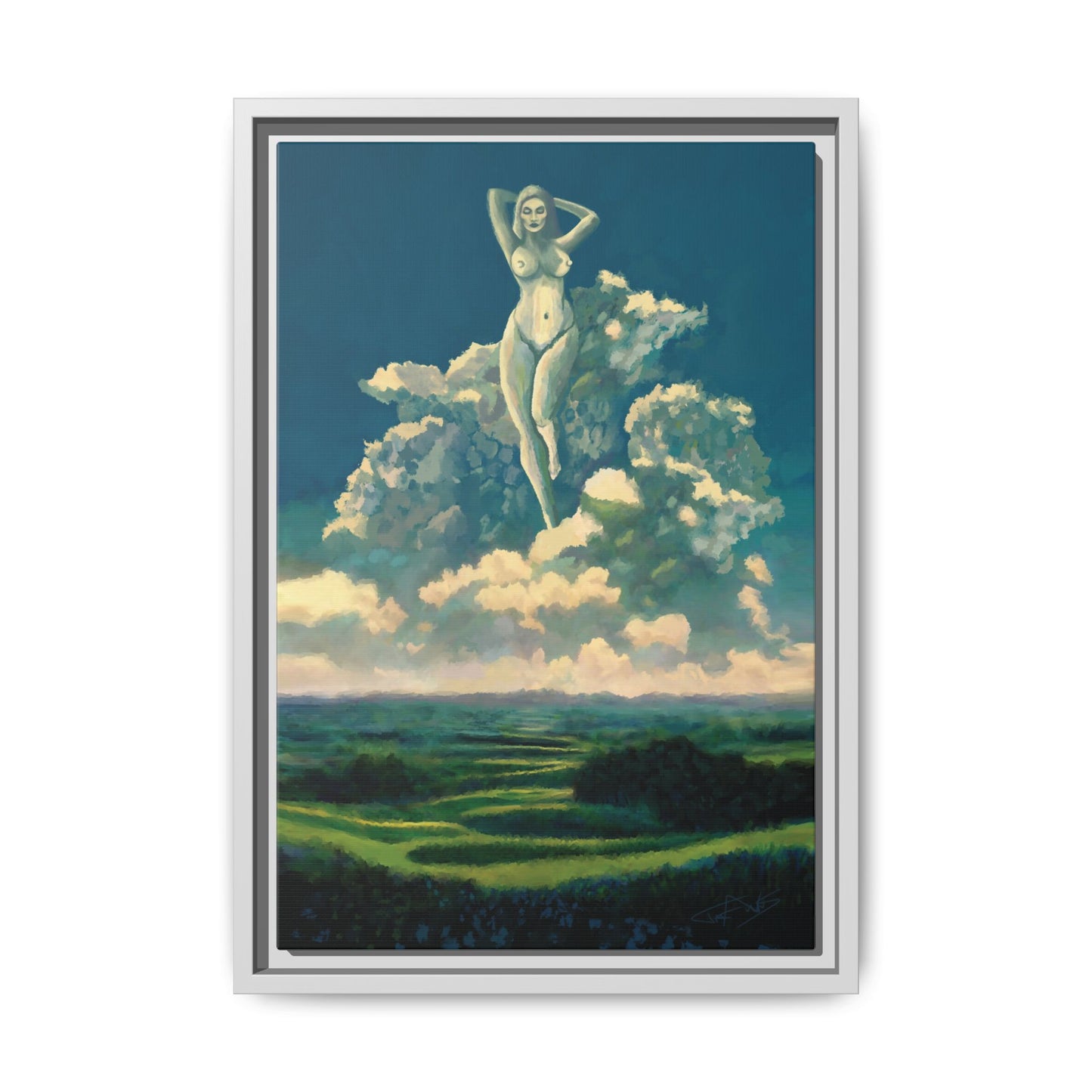 "Sky Dancer" Framed canvas