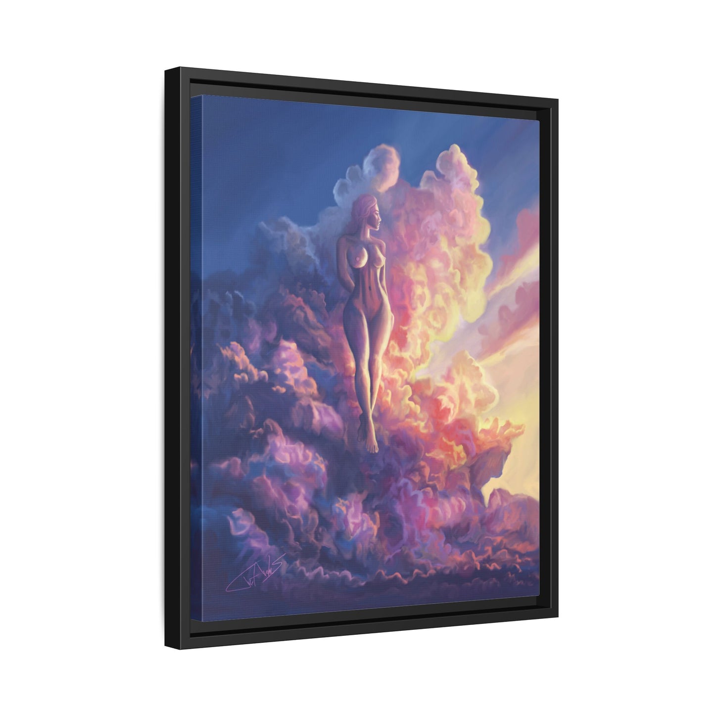 "Queen of Clouds" Framed canvas